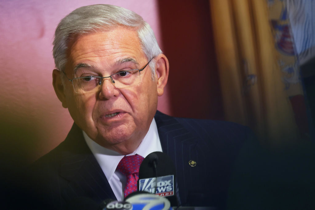 New Jersey Sen. Menendez Delivers Statement To The Media Following Indictment