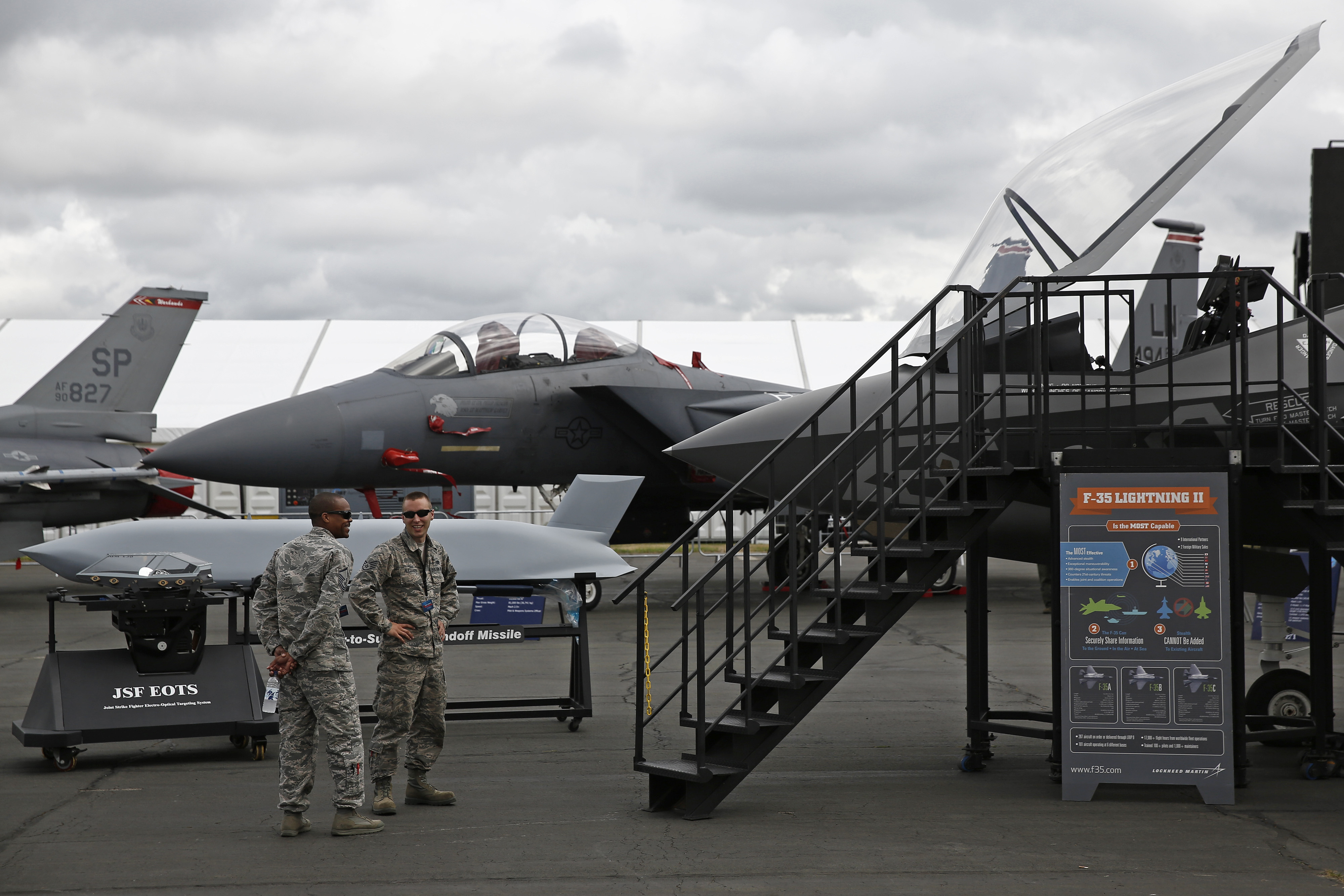 Preparations Ahead Of The Farnborough International Airshow 2014
