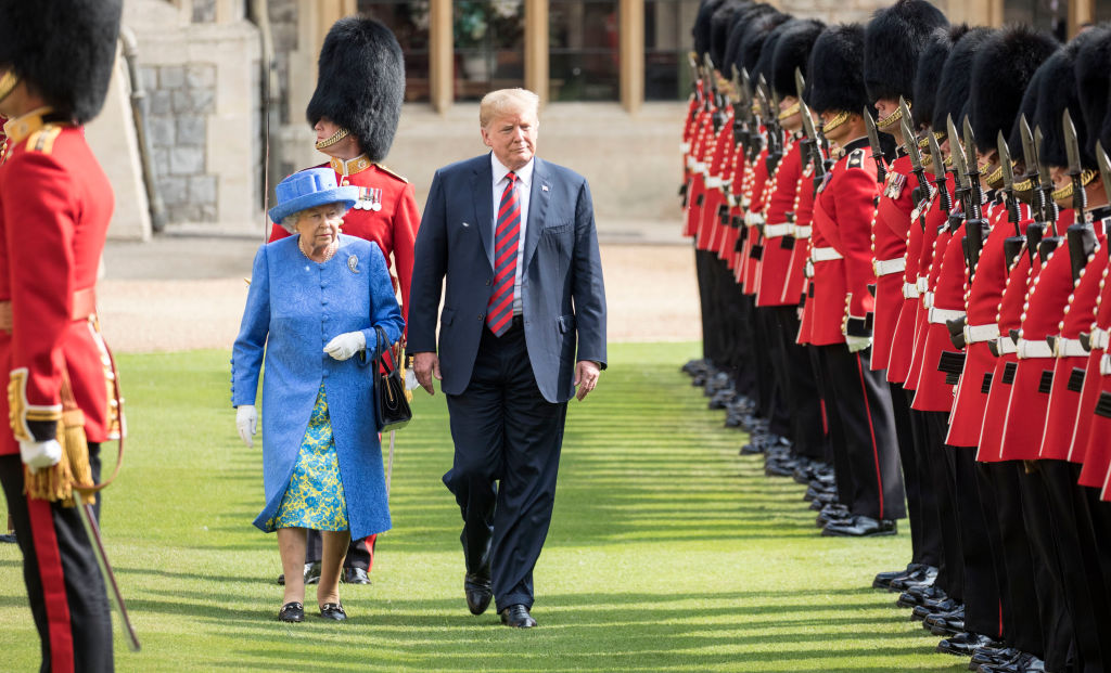 The President Of The United States And Mrs Trump Meet HM Queen