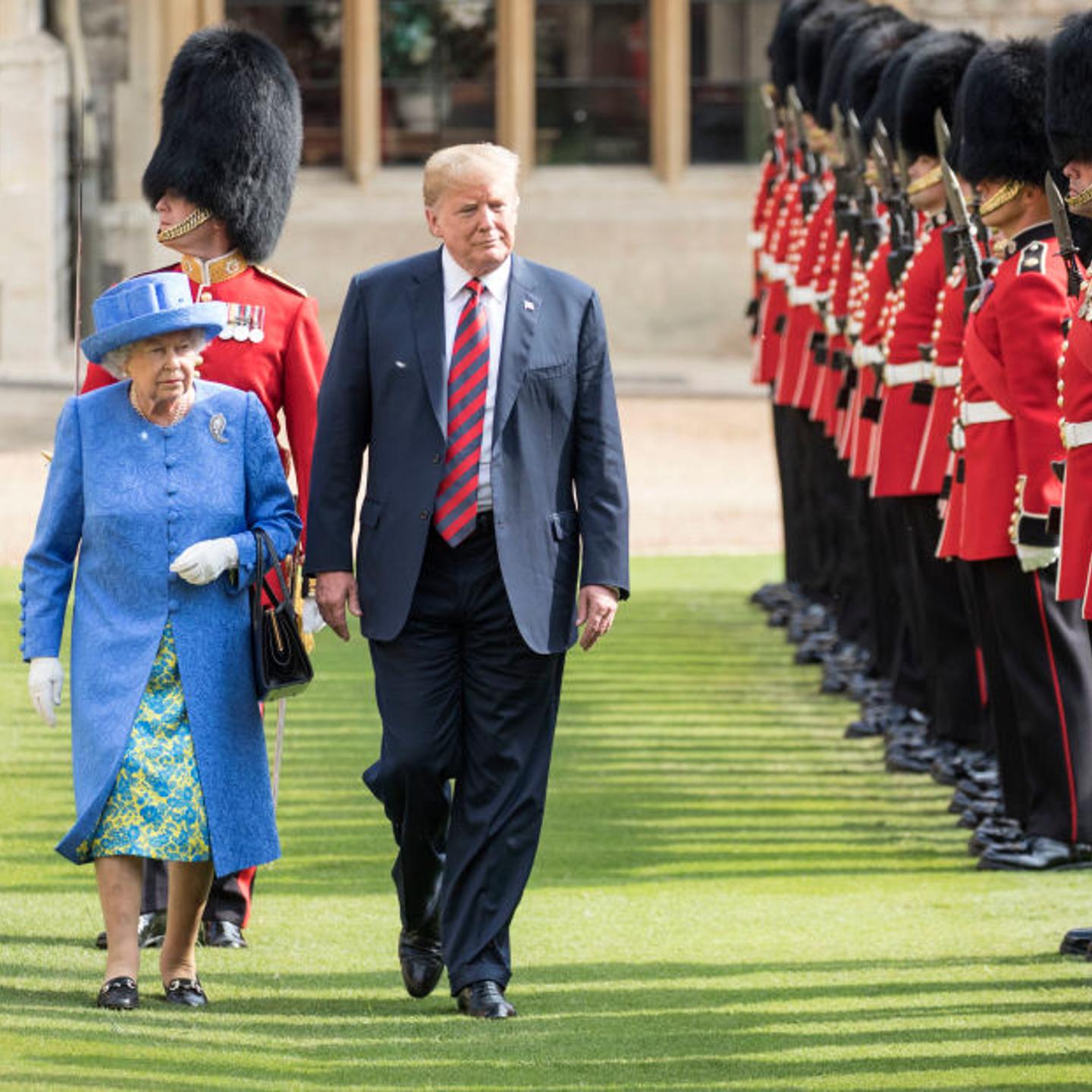 The President Of The United States And Mrs Trump Meet HM Queen