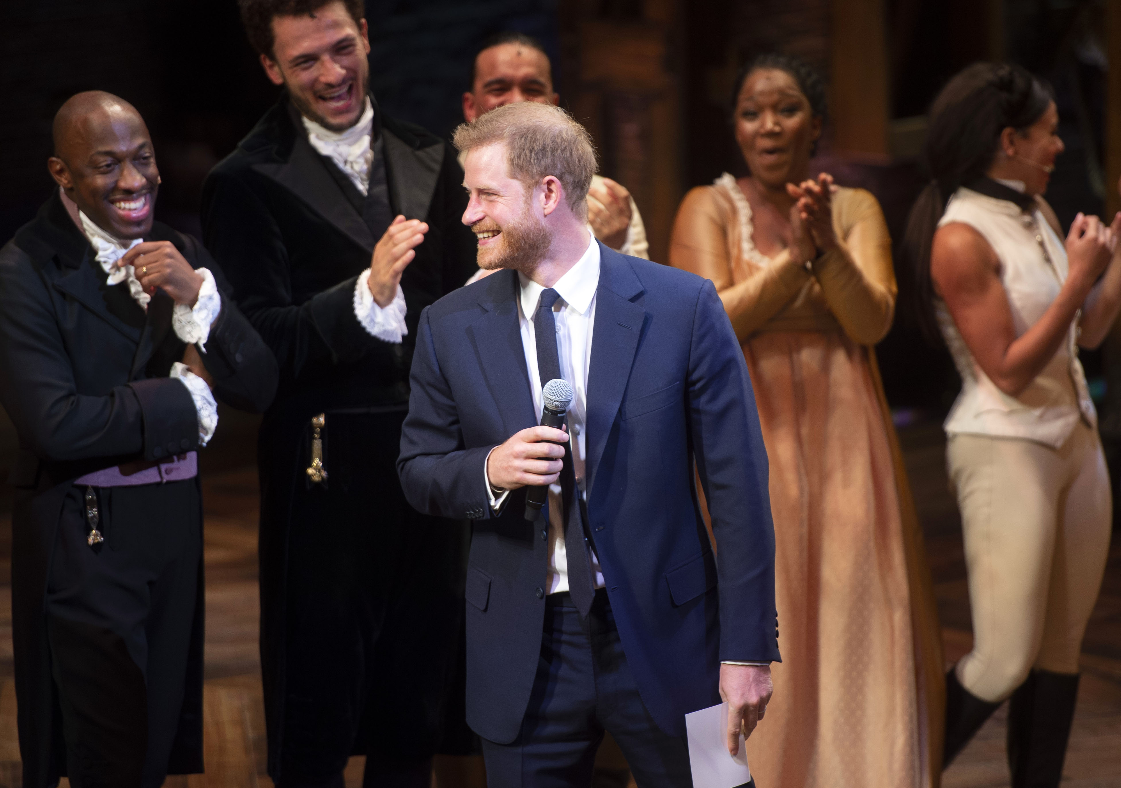 The Duke &amp; Duchess Of Sussex Attend A Gala Performance Of "Hamilton" In Support Of Sentebale
