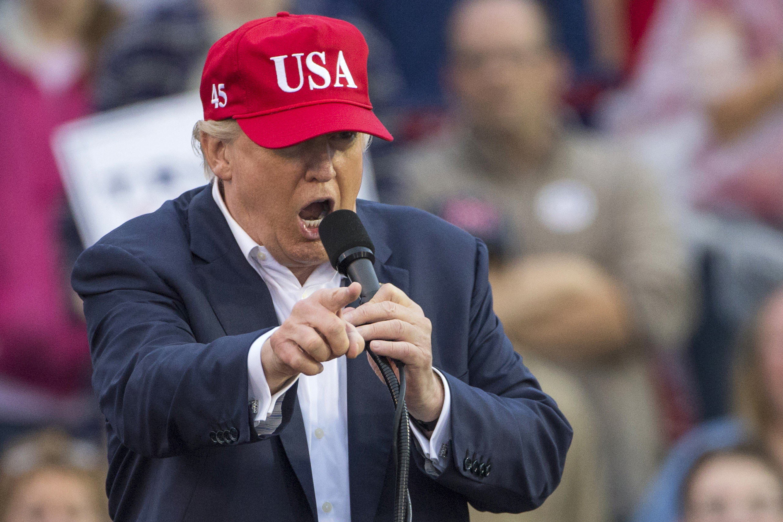 President-Elect Donald Trump Holds Thank You Rally In Mobile, Alabama