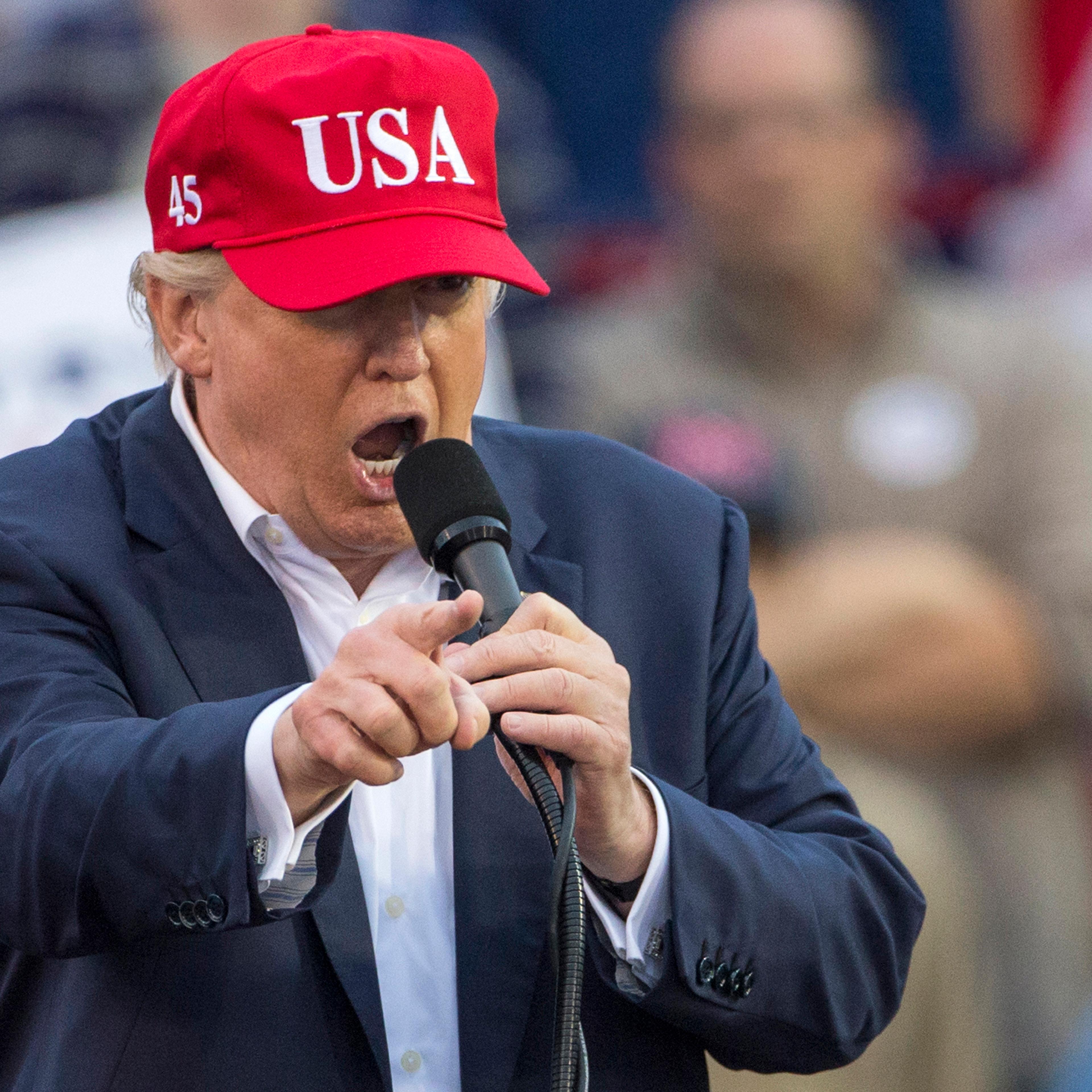 President-Elect Donald Trump Holds Thank You Rally In Mobile, Alabama