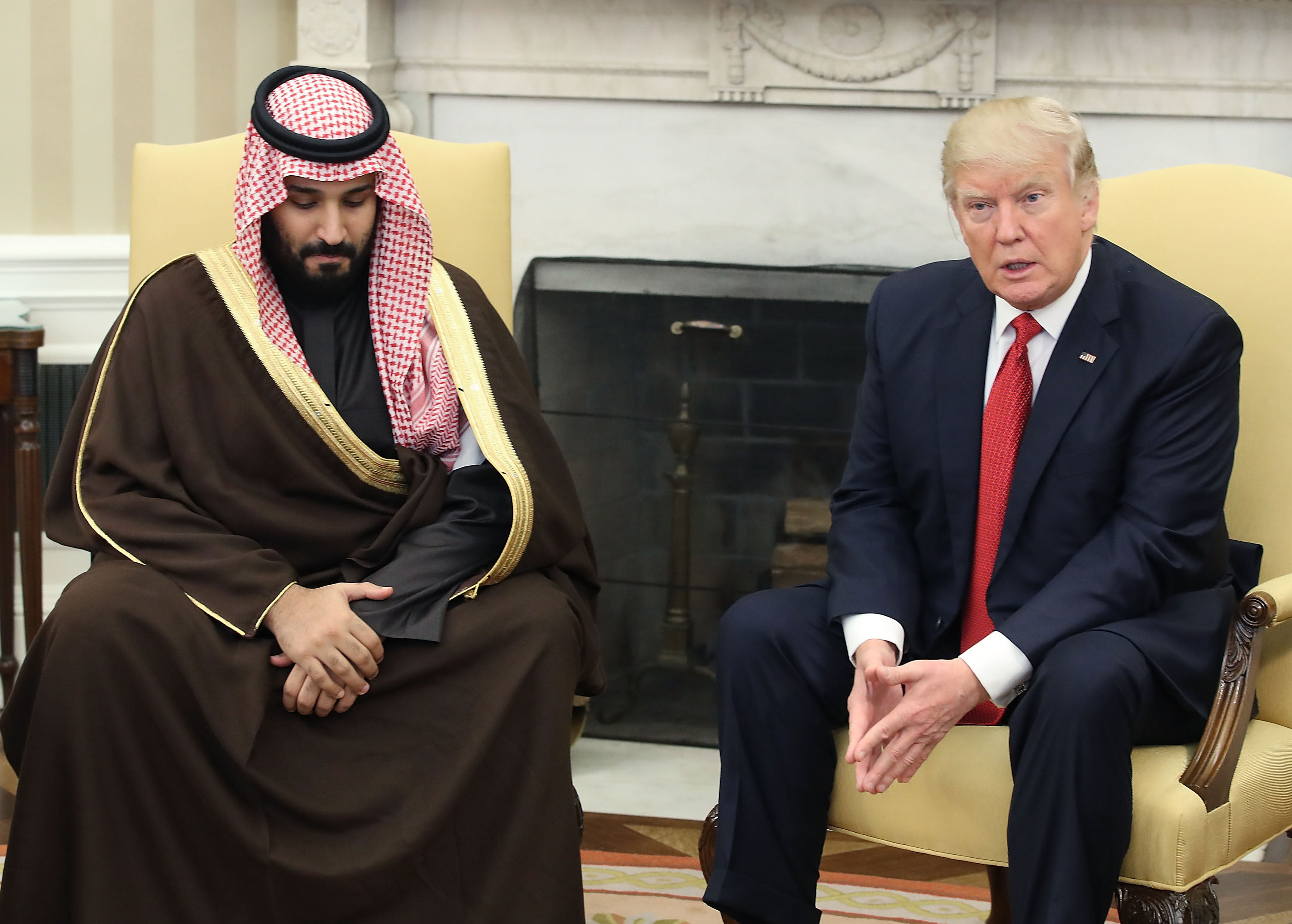 Donald Trump Has Lunch With Saudi Deputy Crown Prince And Defense Minister