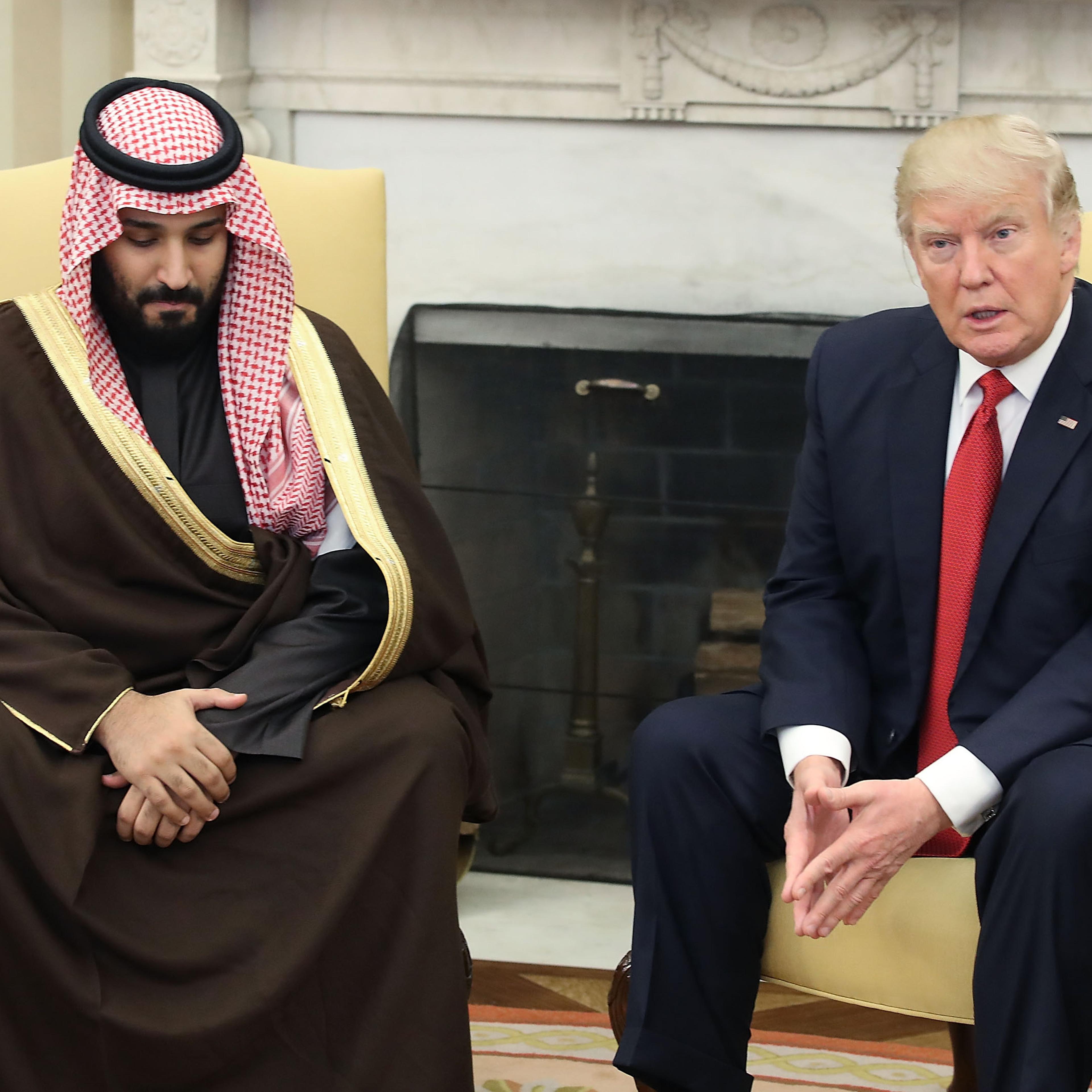 Donald Trump Has Lunch With Saudi Deputy Crown Prince And Defense Minister