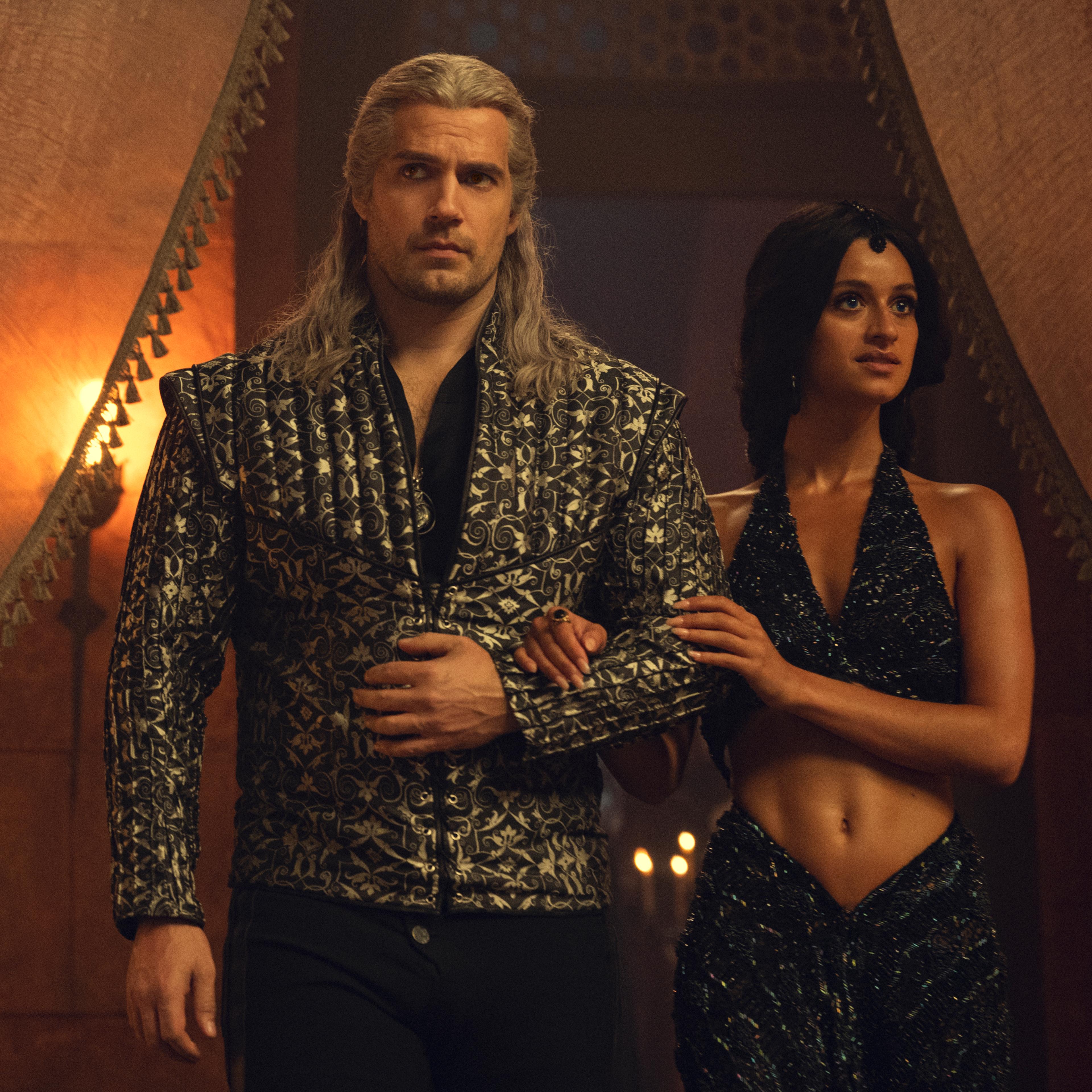 Henry Cavill as Geralt and Anya Chalotra as Yennefer in 'The Witcher' season 3, episode 5