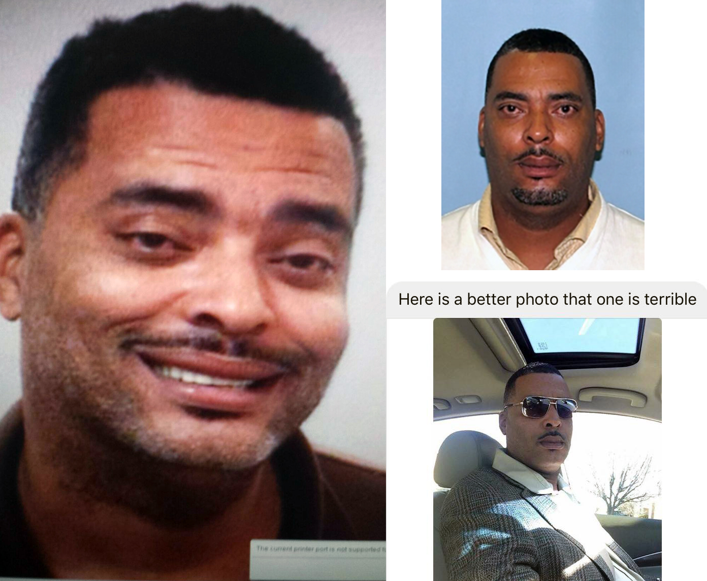 This combination of images released by the Lima Police Department of Lima, Ohio, on its Facebook page on Jan. 6, show Donald A "Chip" Pugh, a person of interest in several other cases including an arson and vandalism. The image at bottom right was provid
