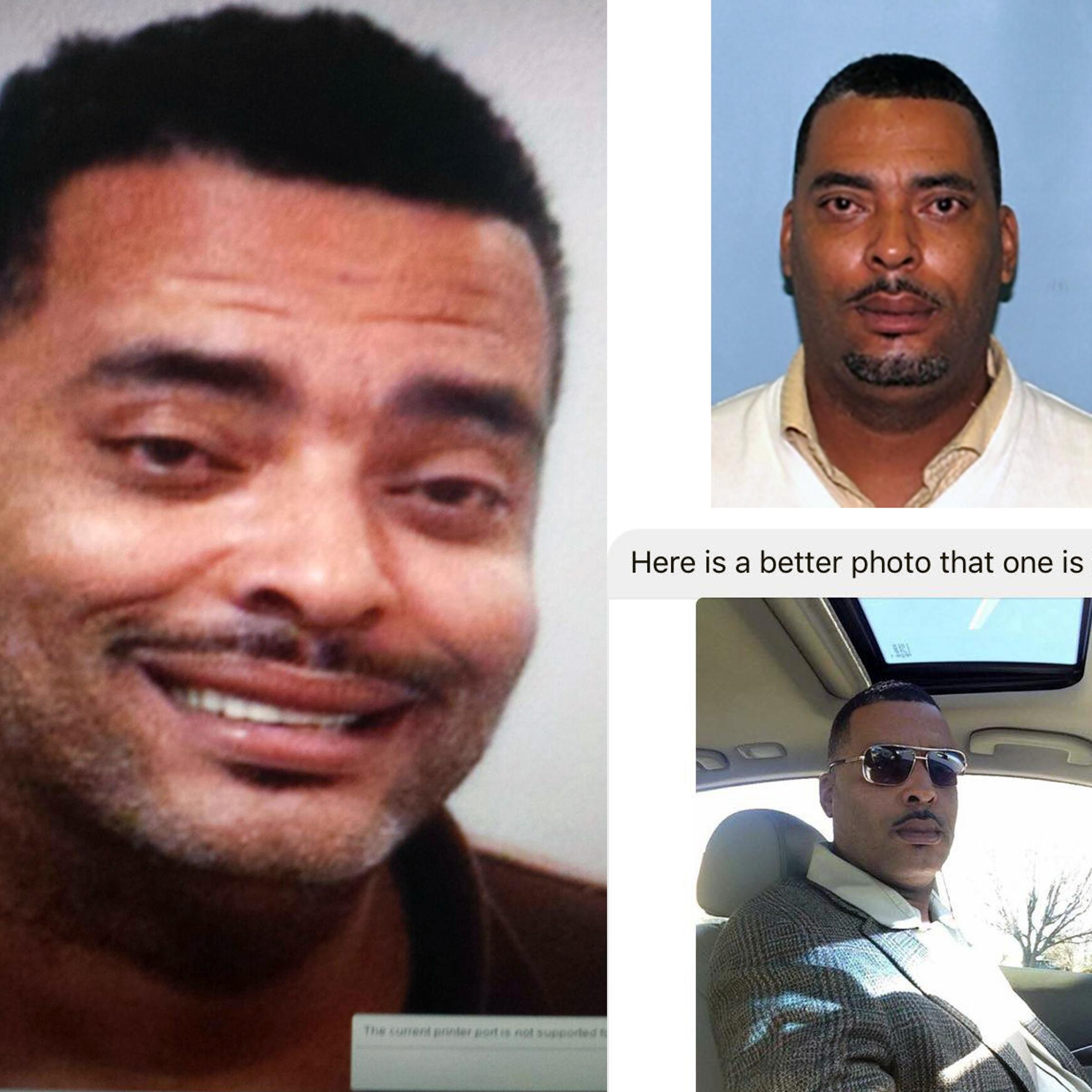 This combination of images released by the Lima Police Department of Lima, Ohio, on its Facebook page on Jan. 6, show Donald A "Chip" Pugh, a person of interest in several other cases including an arson and vandalism. The image at bottom right was provid