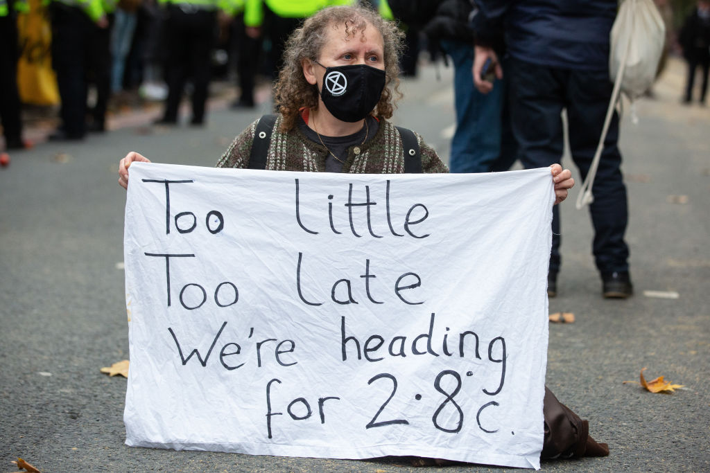 Extinction Rebellion COP26 Rise And Rebel March London