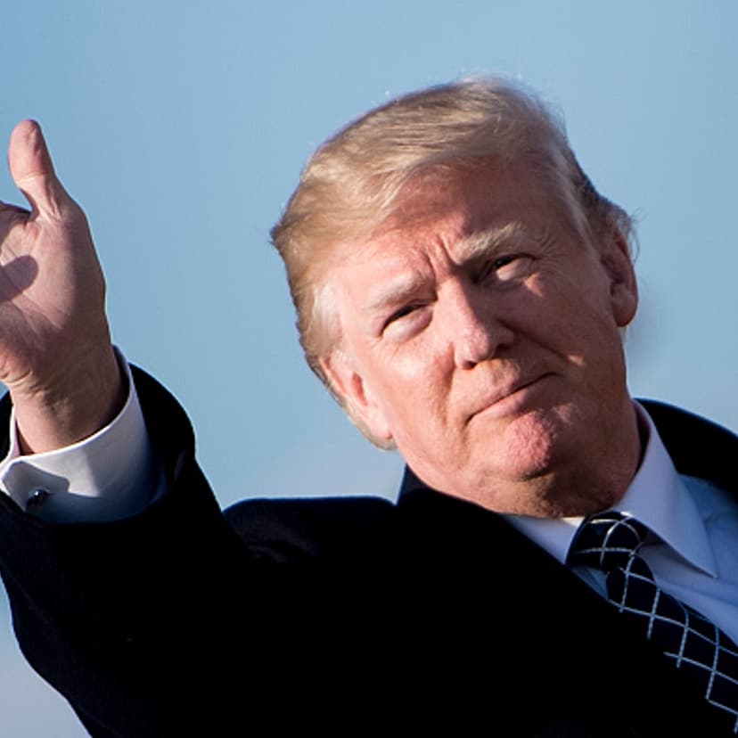 President Donald Trump at Andrews Air Force Base