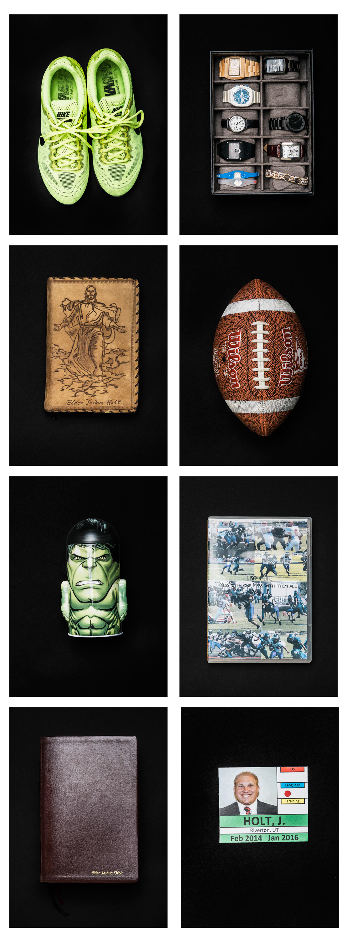 Holt’s bedroom at his parents’ home in Utah remains almost untouched since he left for Venezuela in 2016. His possessions include his watch collection, a high school football, a reel of his sports highlights, scriptures of the Church of Jesus Christ of L