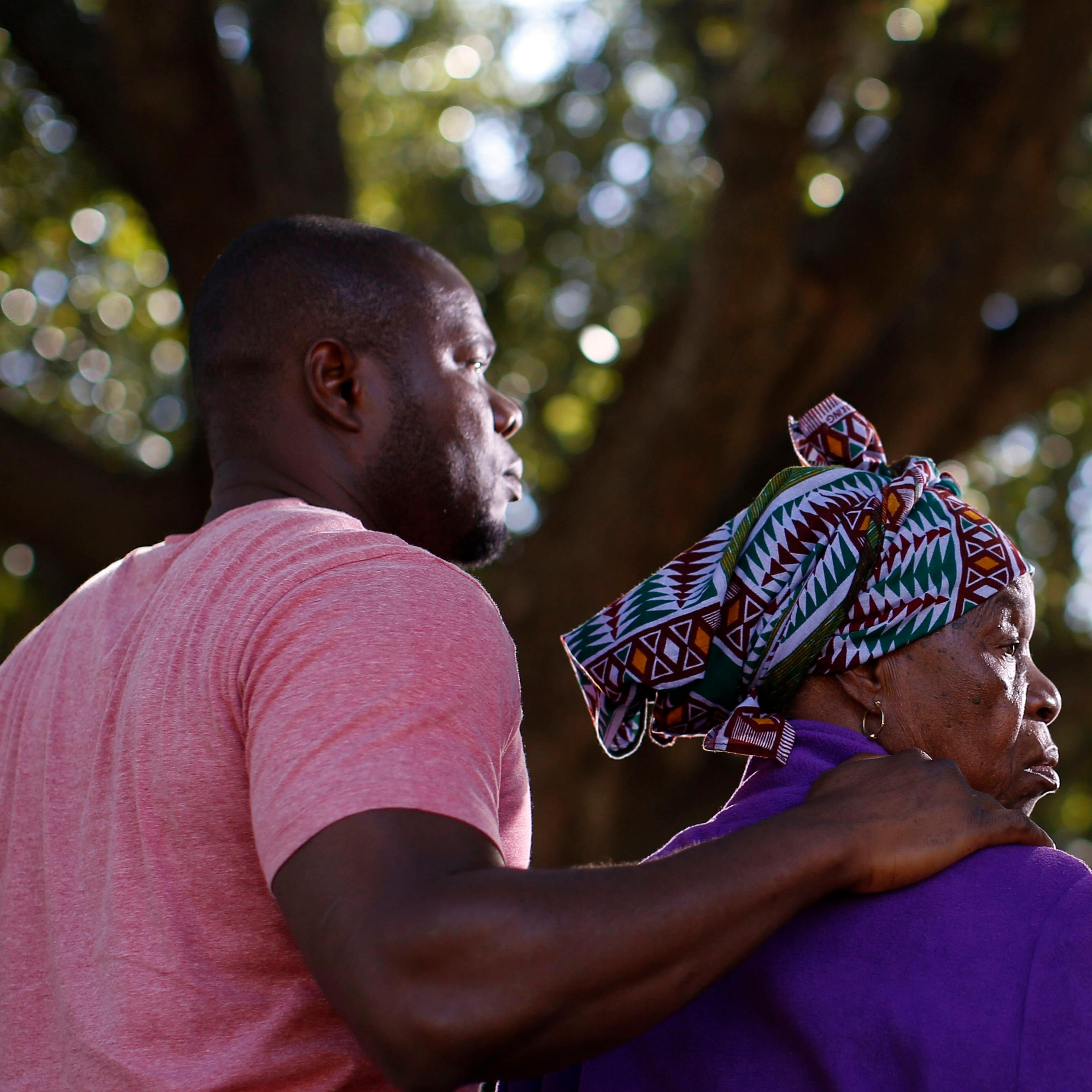 Relatives of the first patient diagnosed with Ebola on U.S. soil, attend a news conference in Dallas