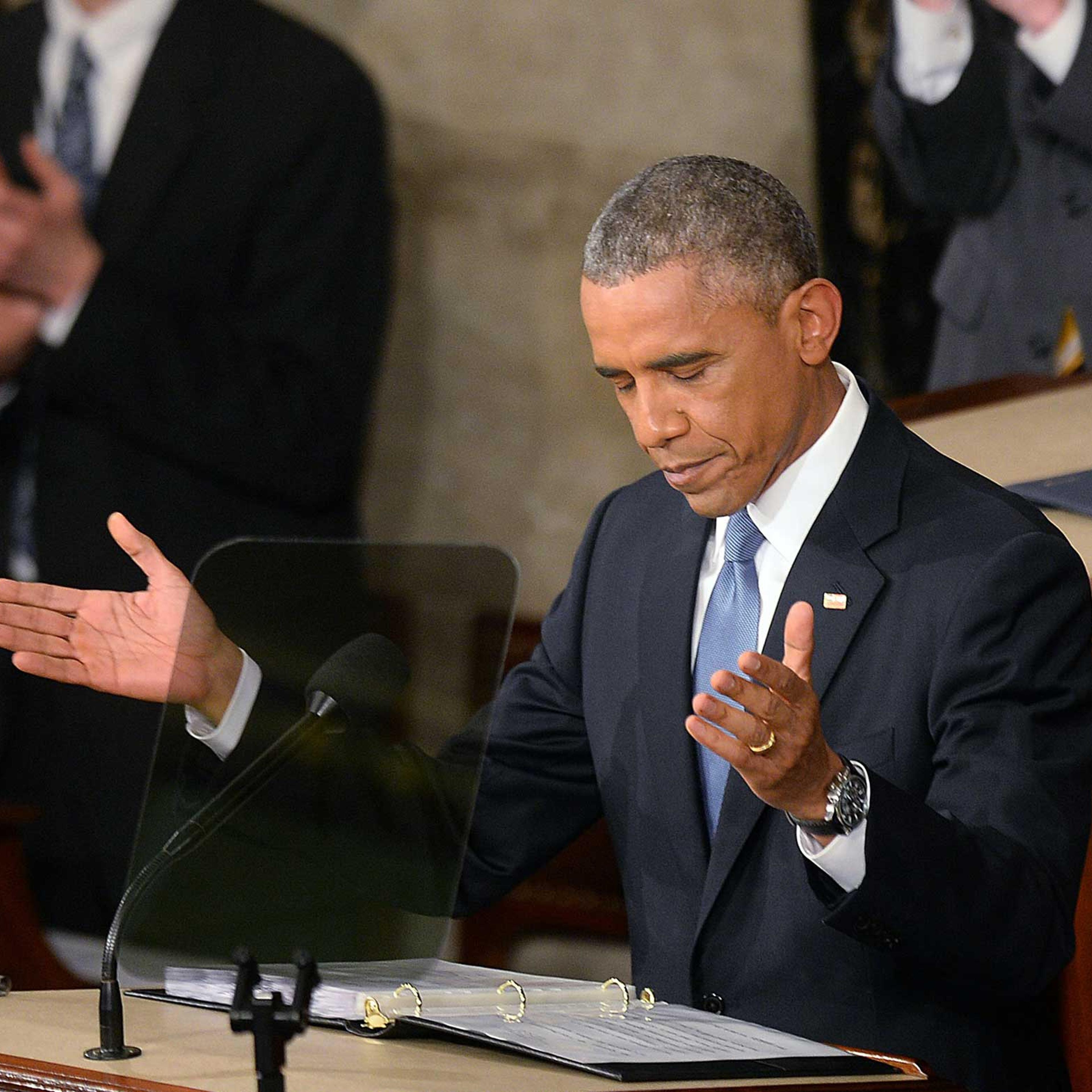 President Obama Delivers State Of The Union Address - DC