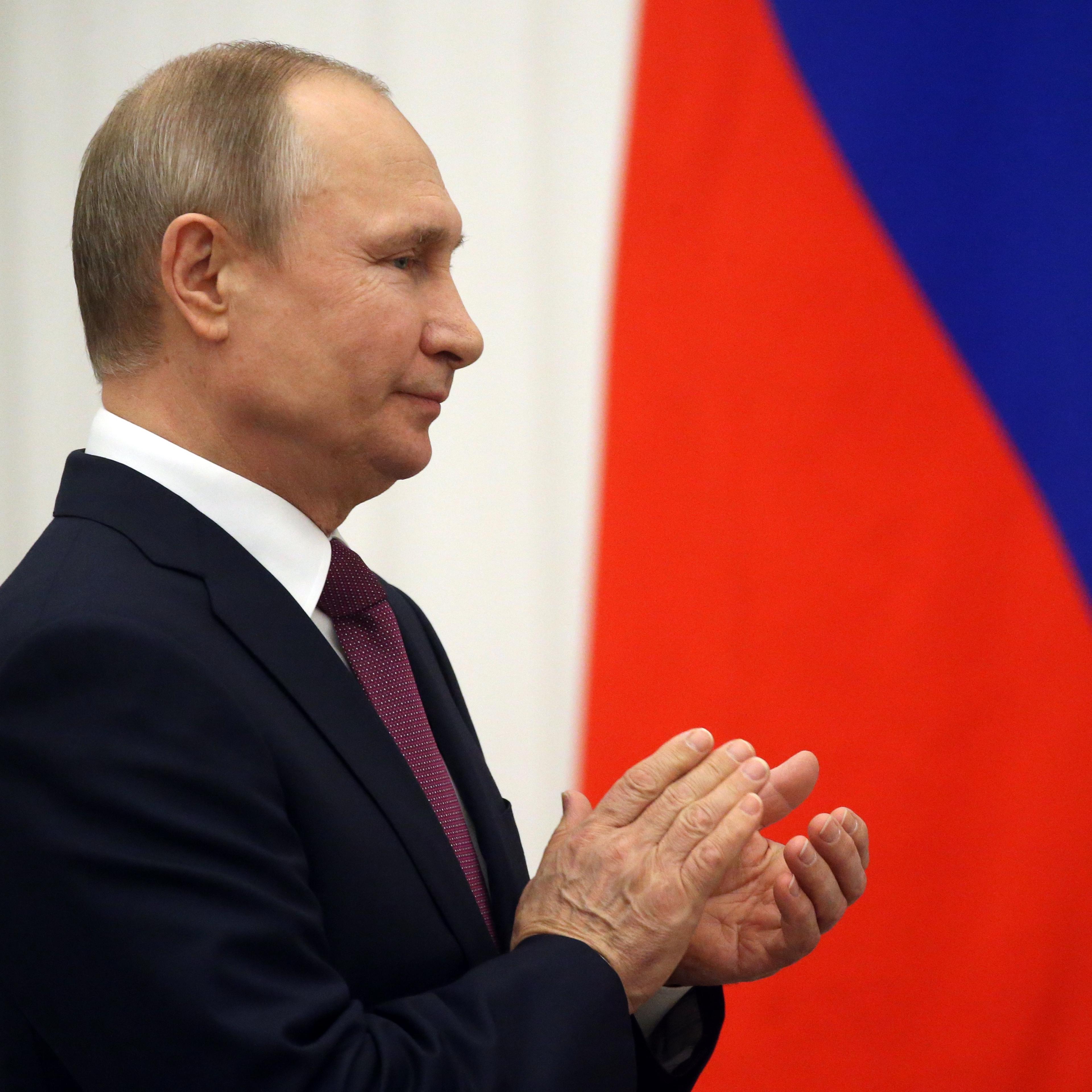 Russian President Vladimir Putin Attends Award Ceremony at the Kremlin