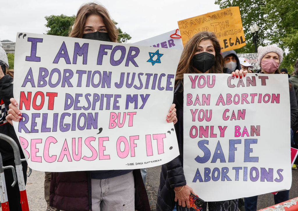 Crowds Of Parents And Children Gather In Front Of The U.S. Supreme Court On Mother's Day In Support Of Abortion Rights