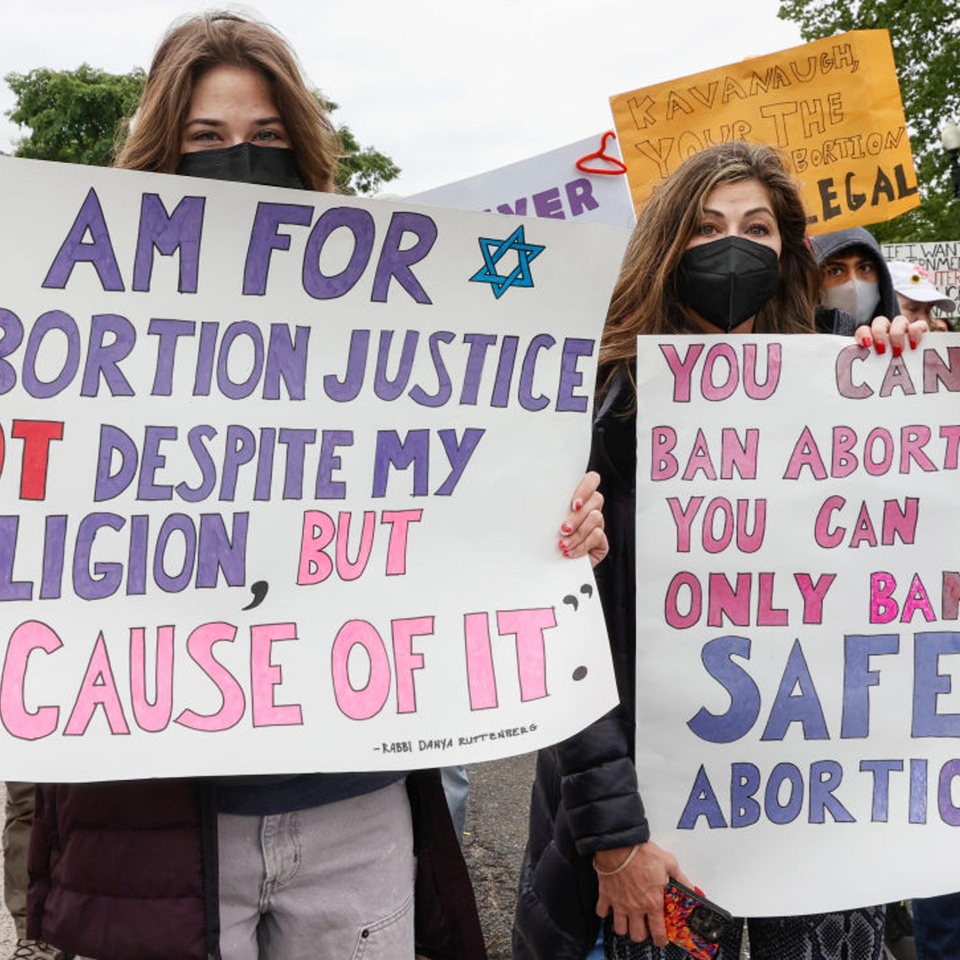 Crowds Of Parents And Children Gather In Front Of The U.S. Supreme Court On Mother's Day In Support Of Abortion Rights