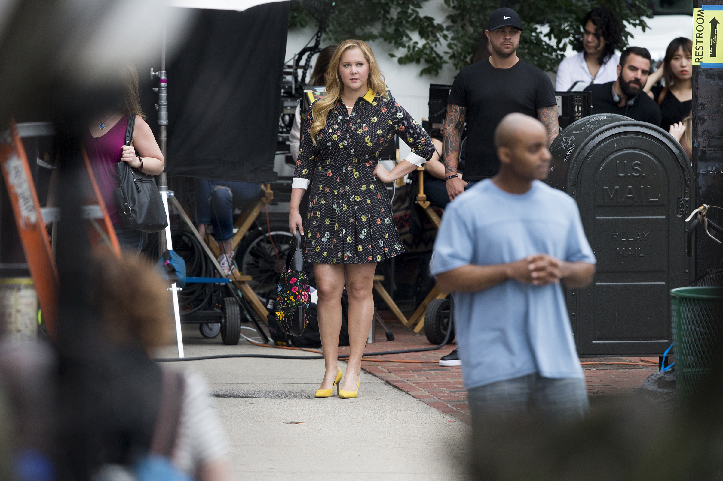 Amy Schumer Filming Movie In Boston