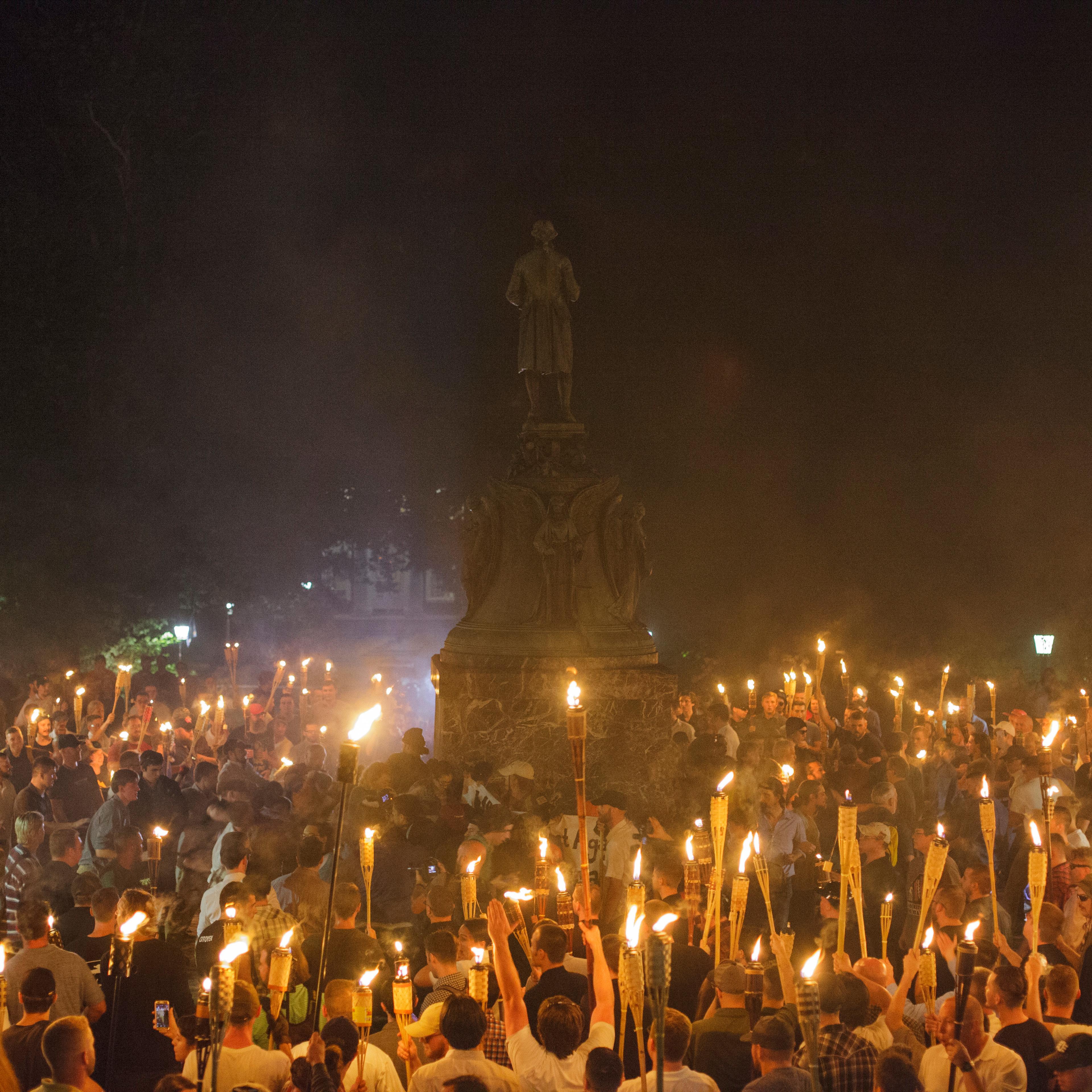 VA: Alt Right, Neo Nazis Hold Torch Rally at UVA