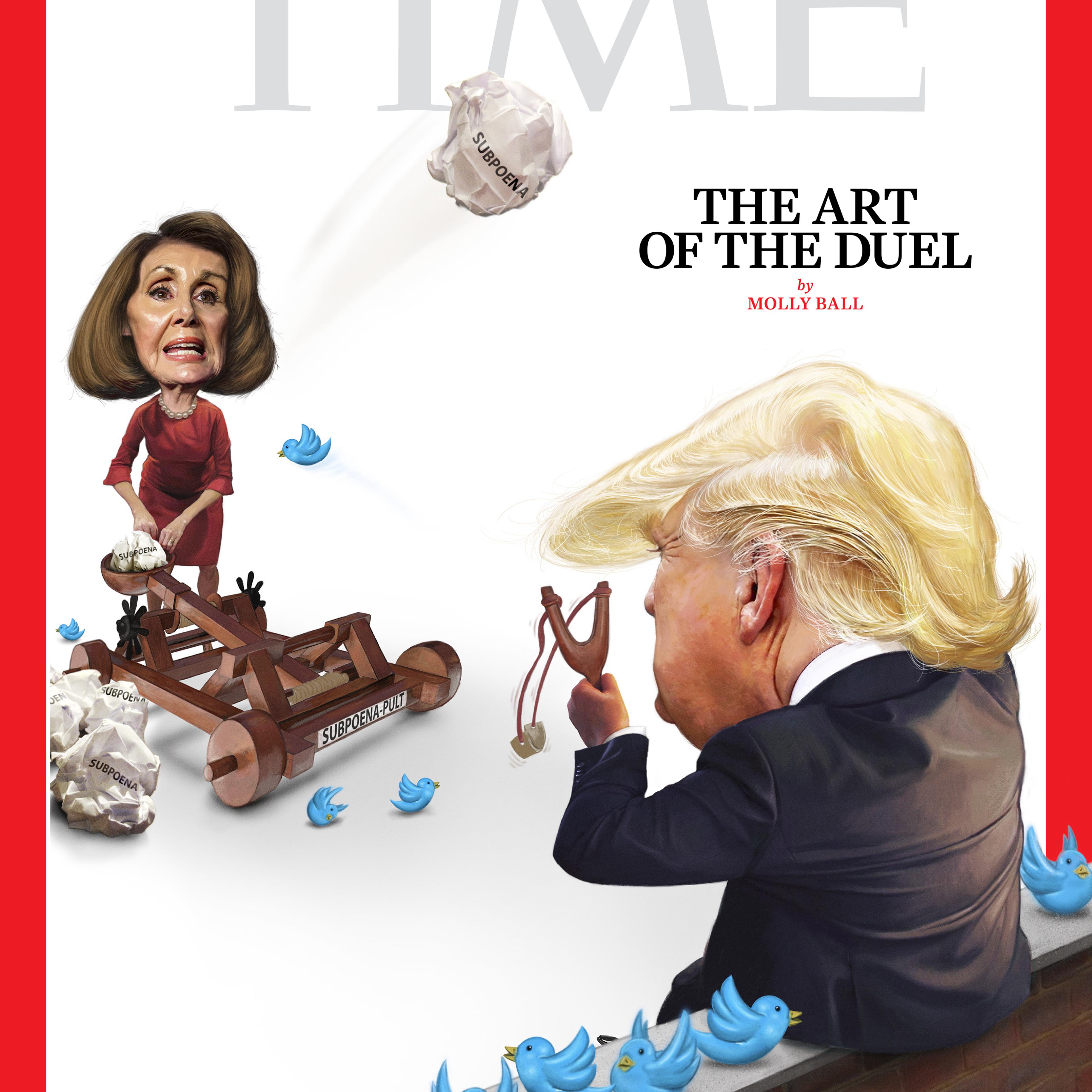 Trump Pelosi Duel Time Magazine Cover