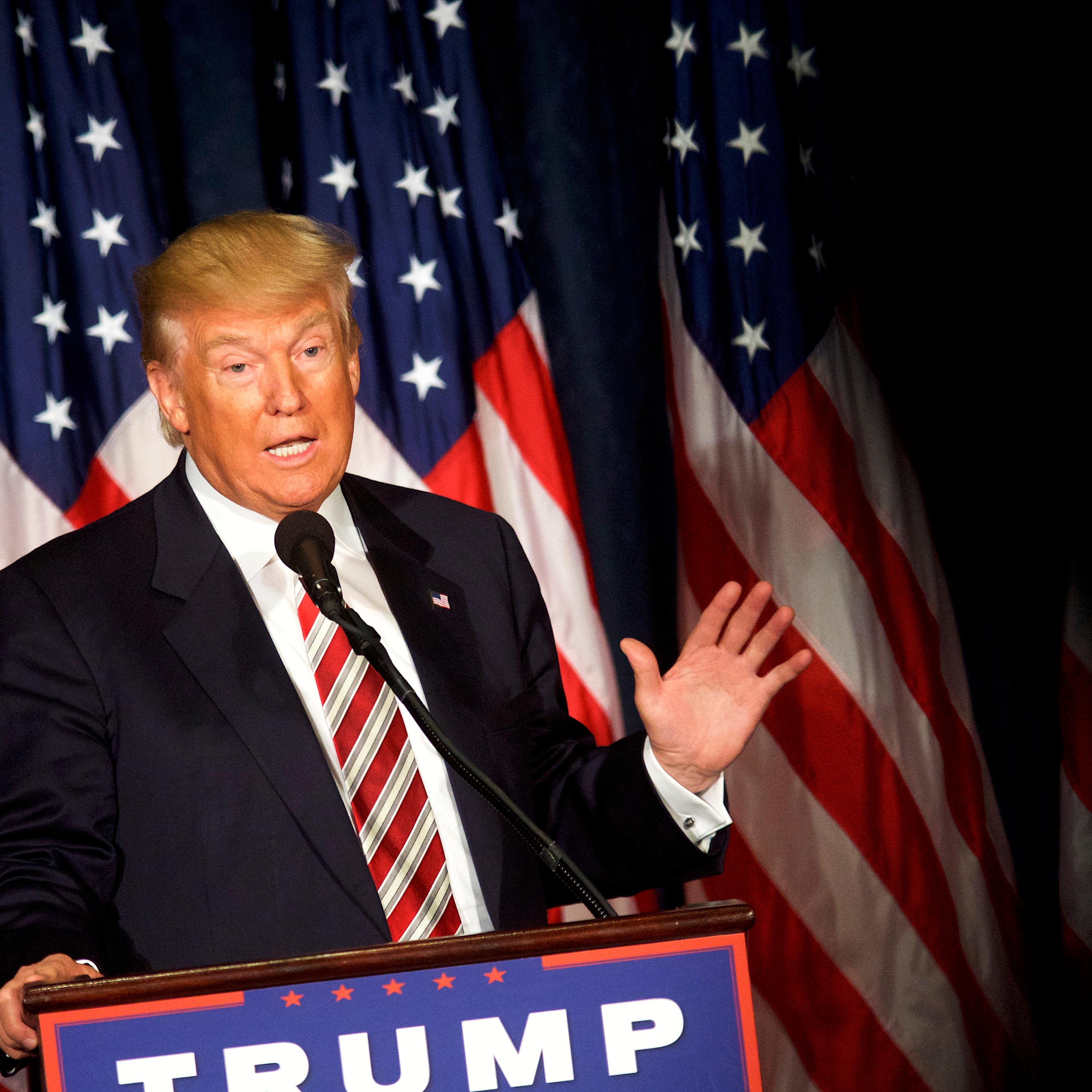 GOP Presidential Candidate Donald Trump Campaigns In Philadelphia
