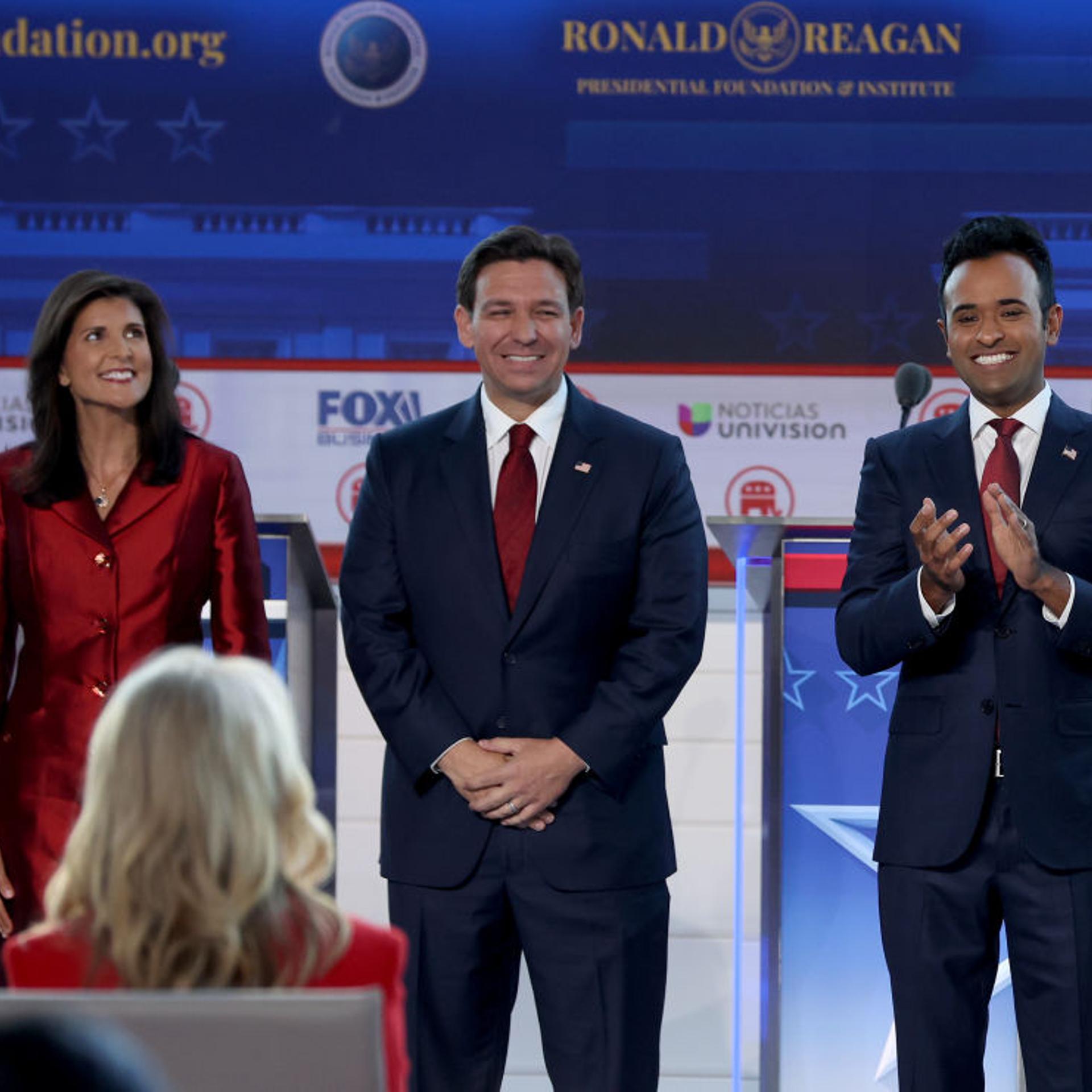 Second Republican Primary Debate Held At Ronald Reagan Presidential Library