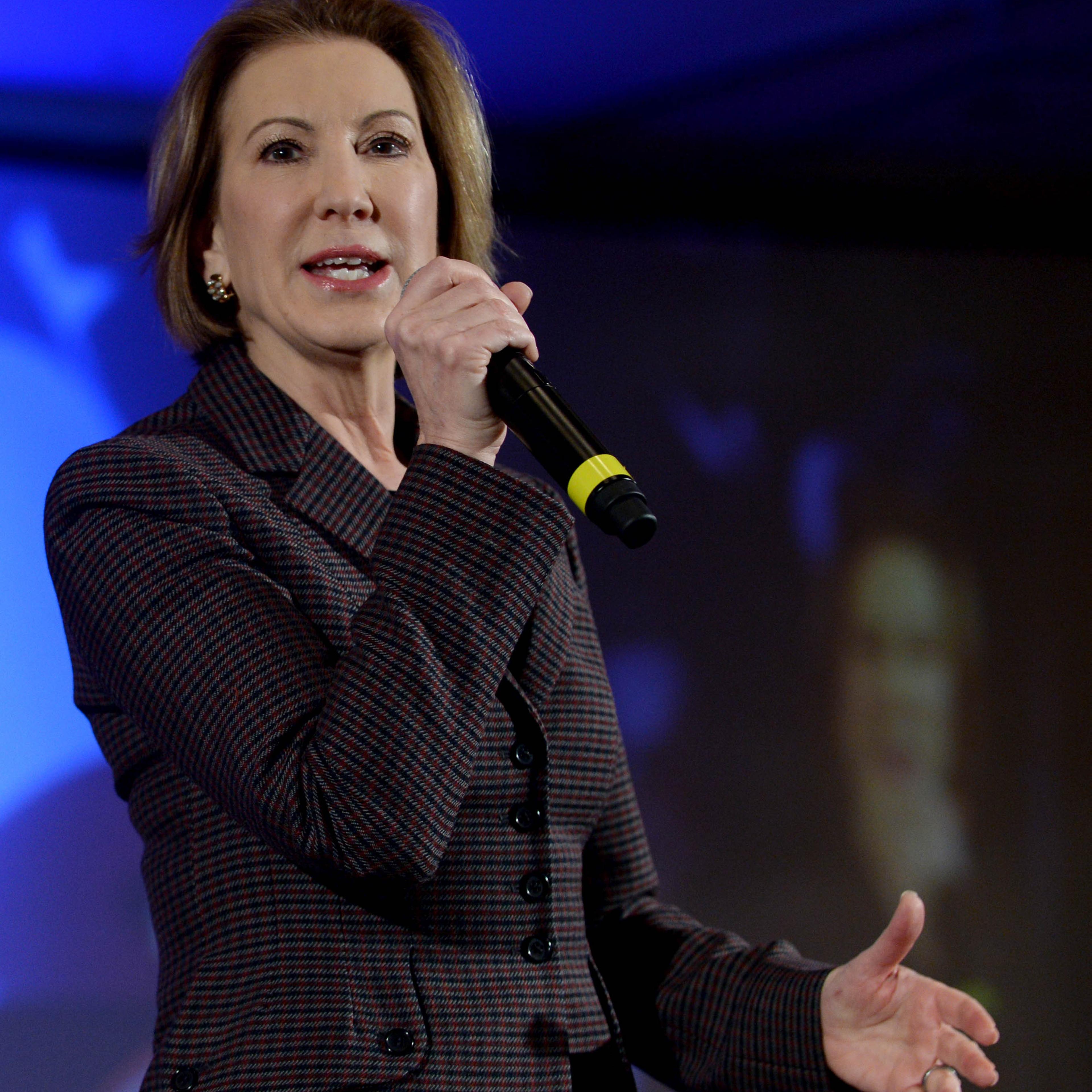 Republican presidential candidate Carly Fiorina speaks at the NHGOP First In The Nation Town Hall in Nashua, N.H., on Jan. 23, 2016.