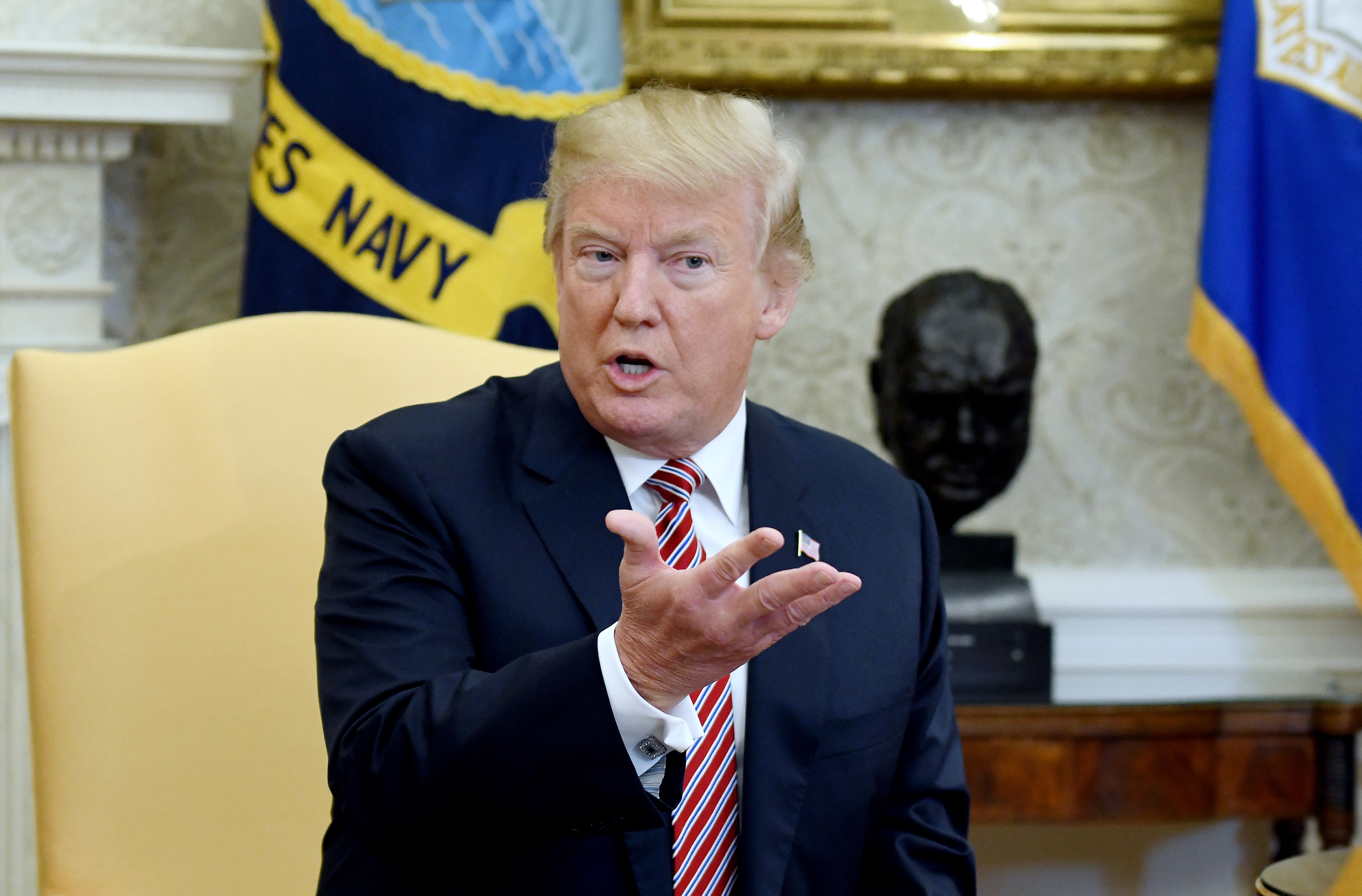 President Trump meets with cancer patient Don Bouvet