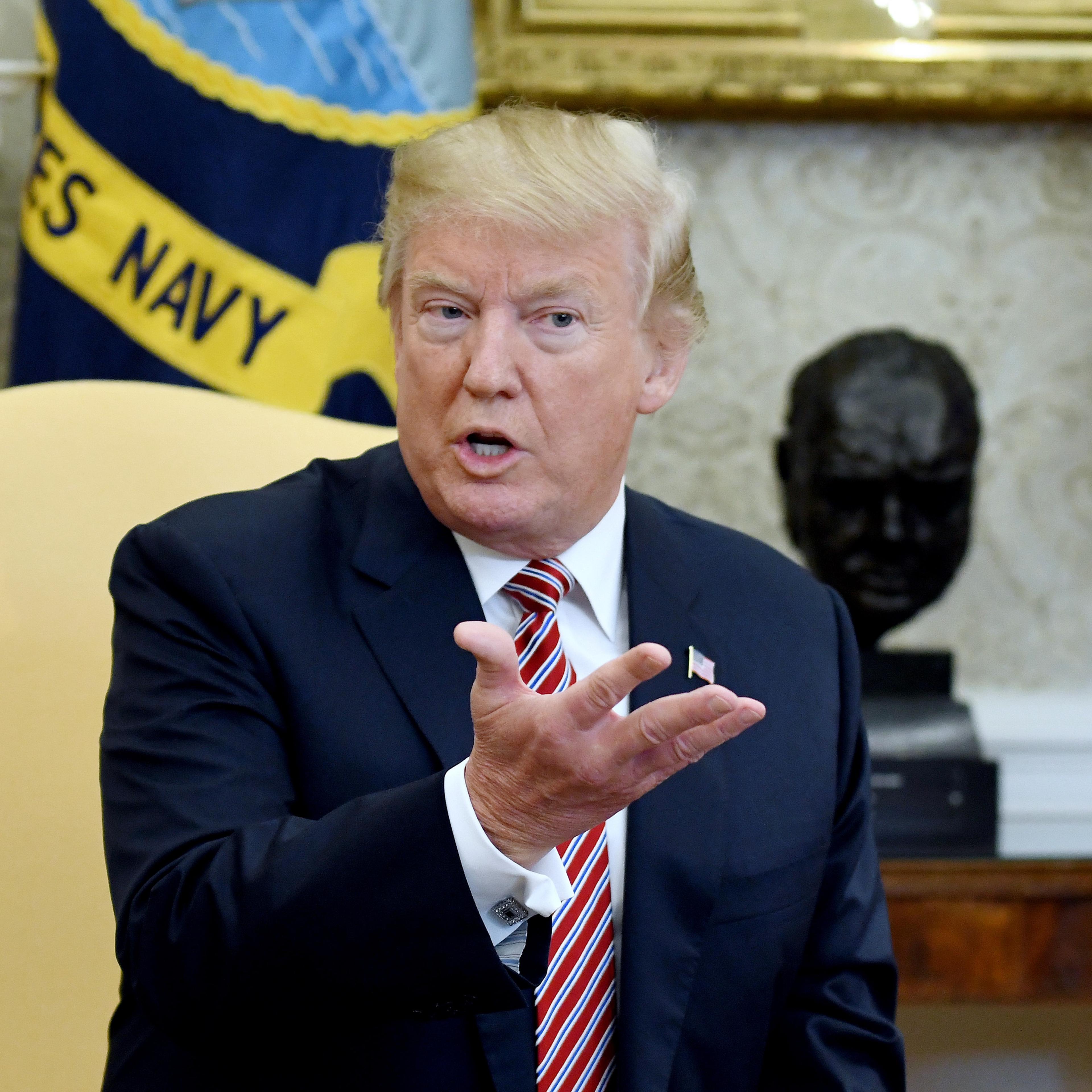 President Trump meets with cancer patient Don Bouvet