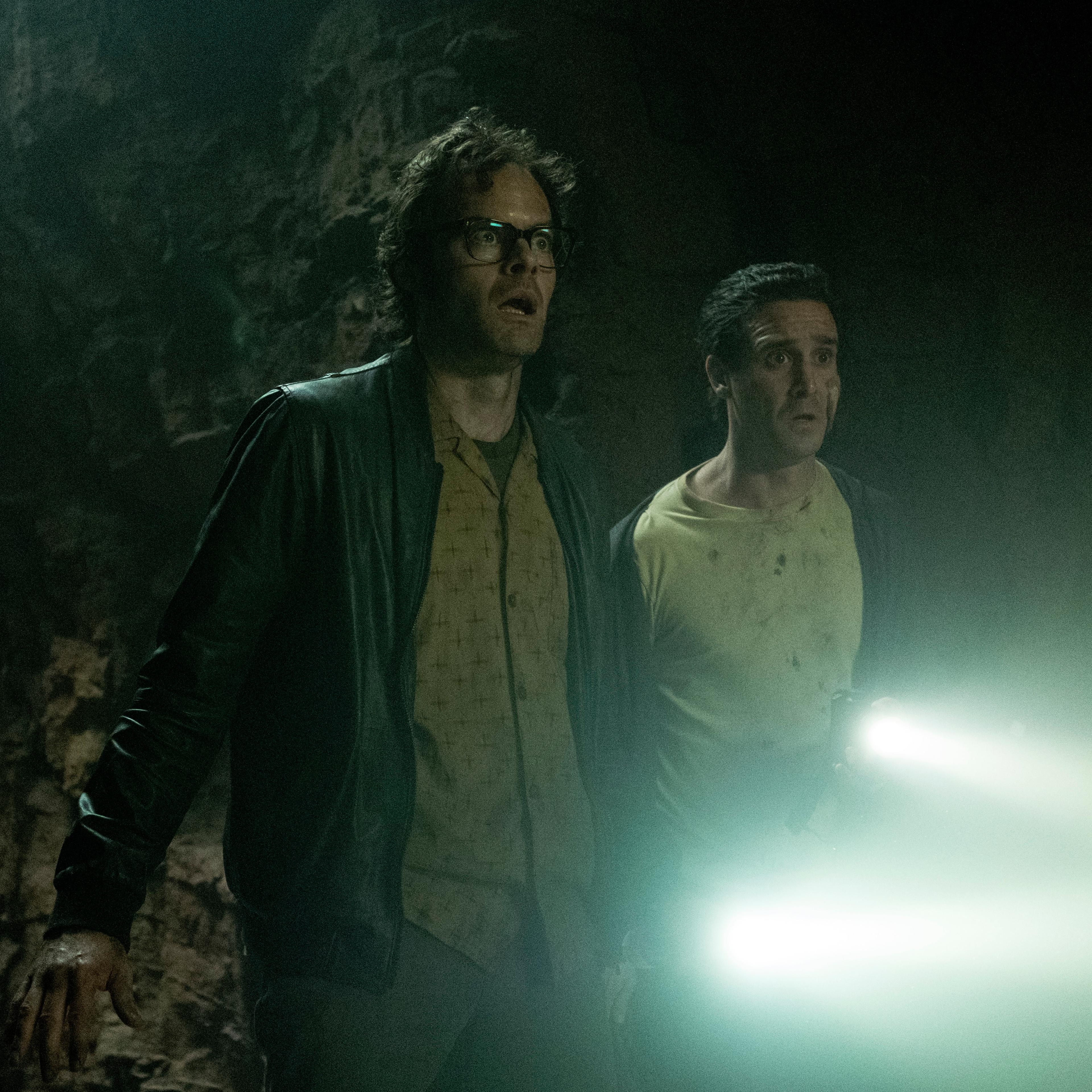 (L-r) Bill Hader as Richie Tozier and James Ransone as Eddie Kaspbrak in 'It Chapter Two'