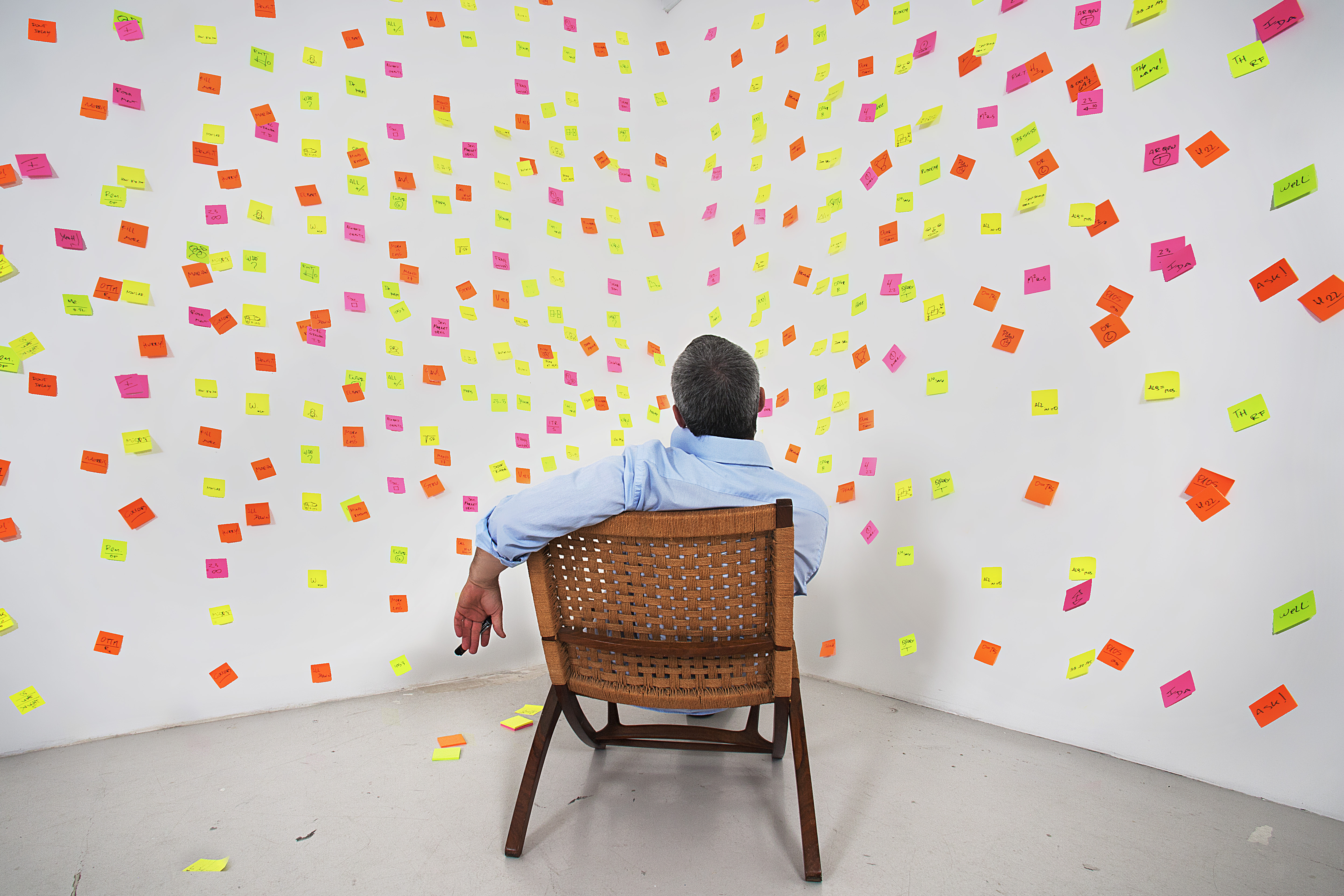 man-sitting-sticky-notes
