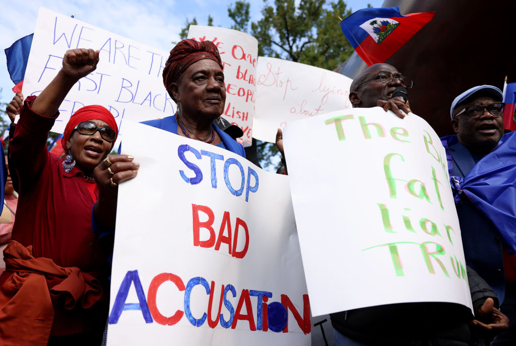 Members of the Boston-area Haitian community and their allies