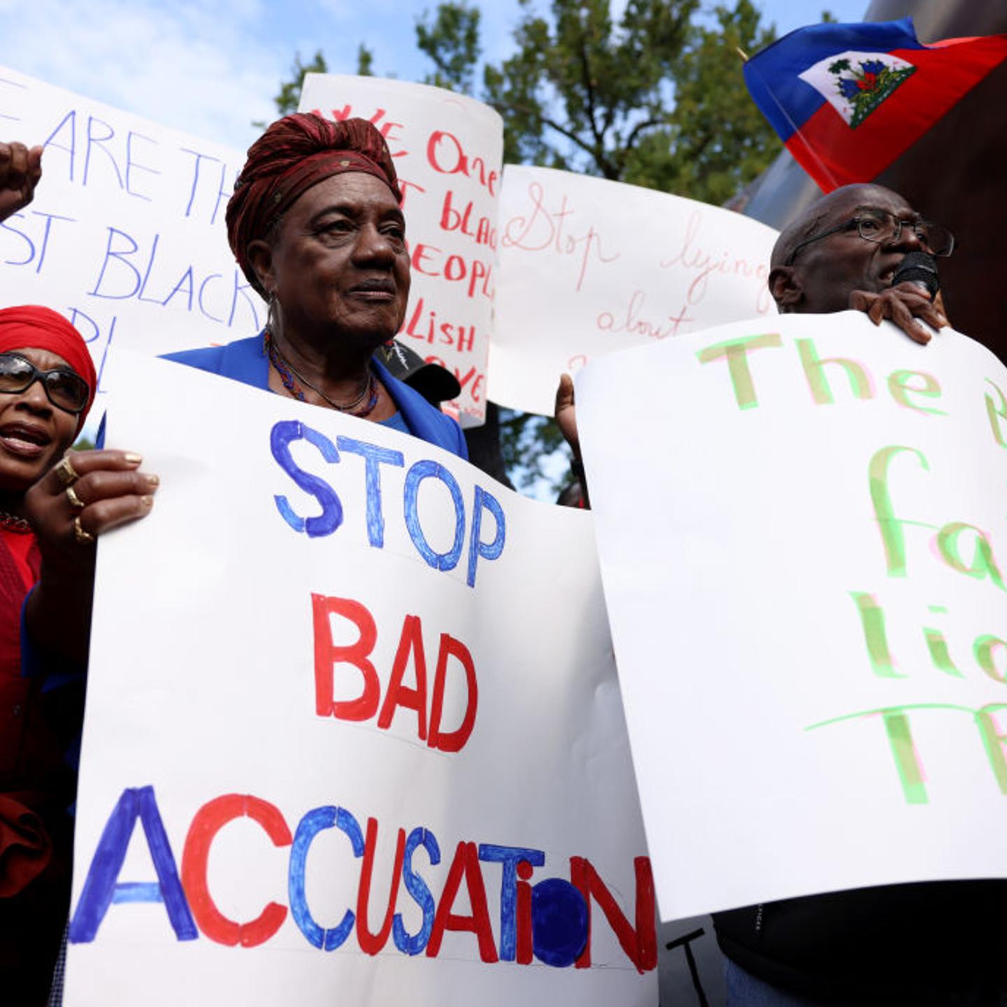 Members of the Boston-area Haitian community and their allies