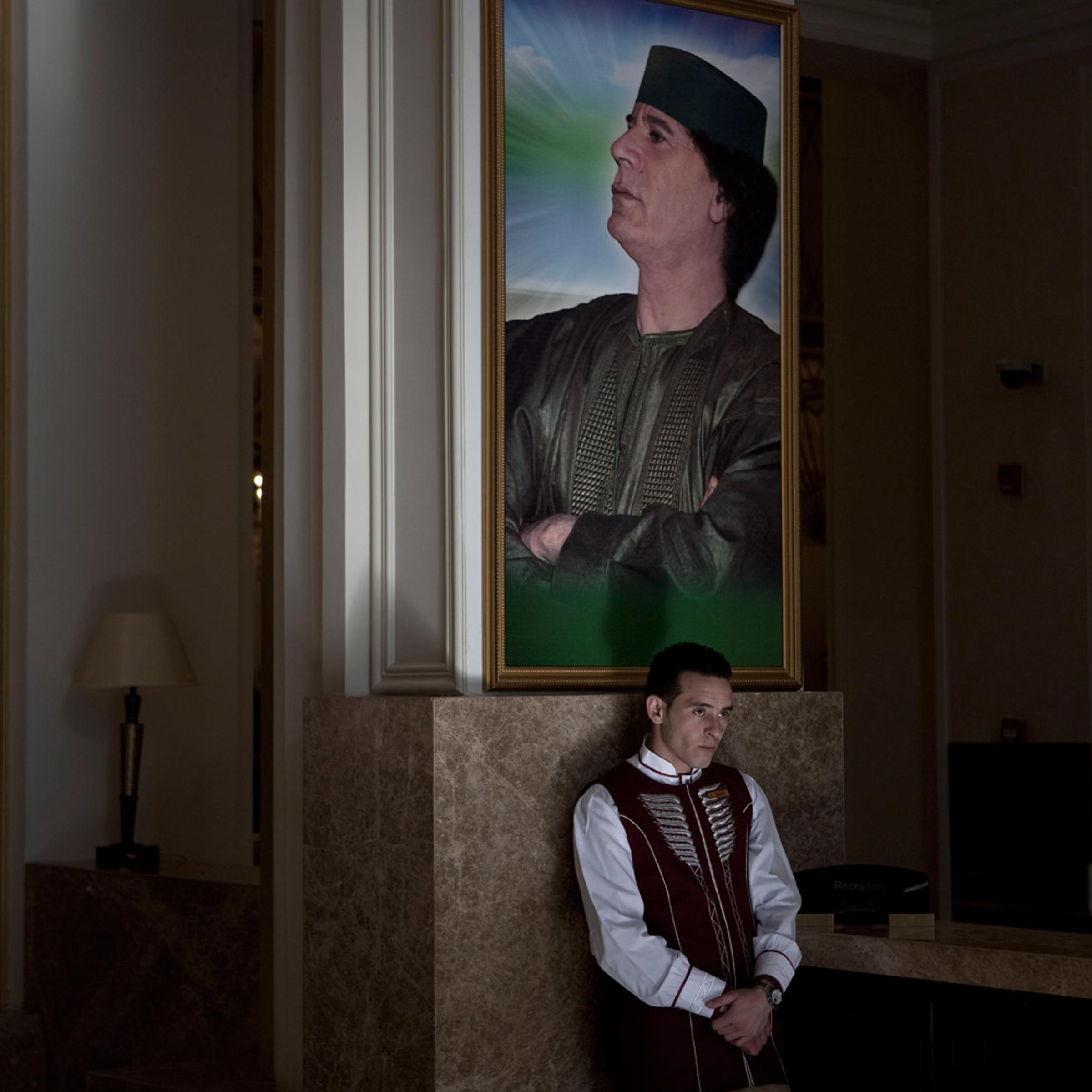 Gaddafi's Libya, Christopher Morris: Inside the Hotel Rixor in Tripoli.