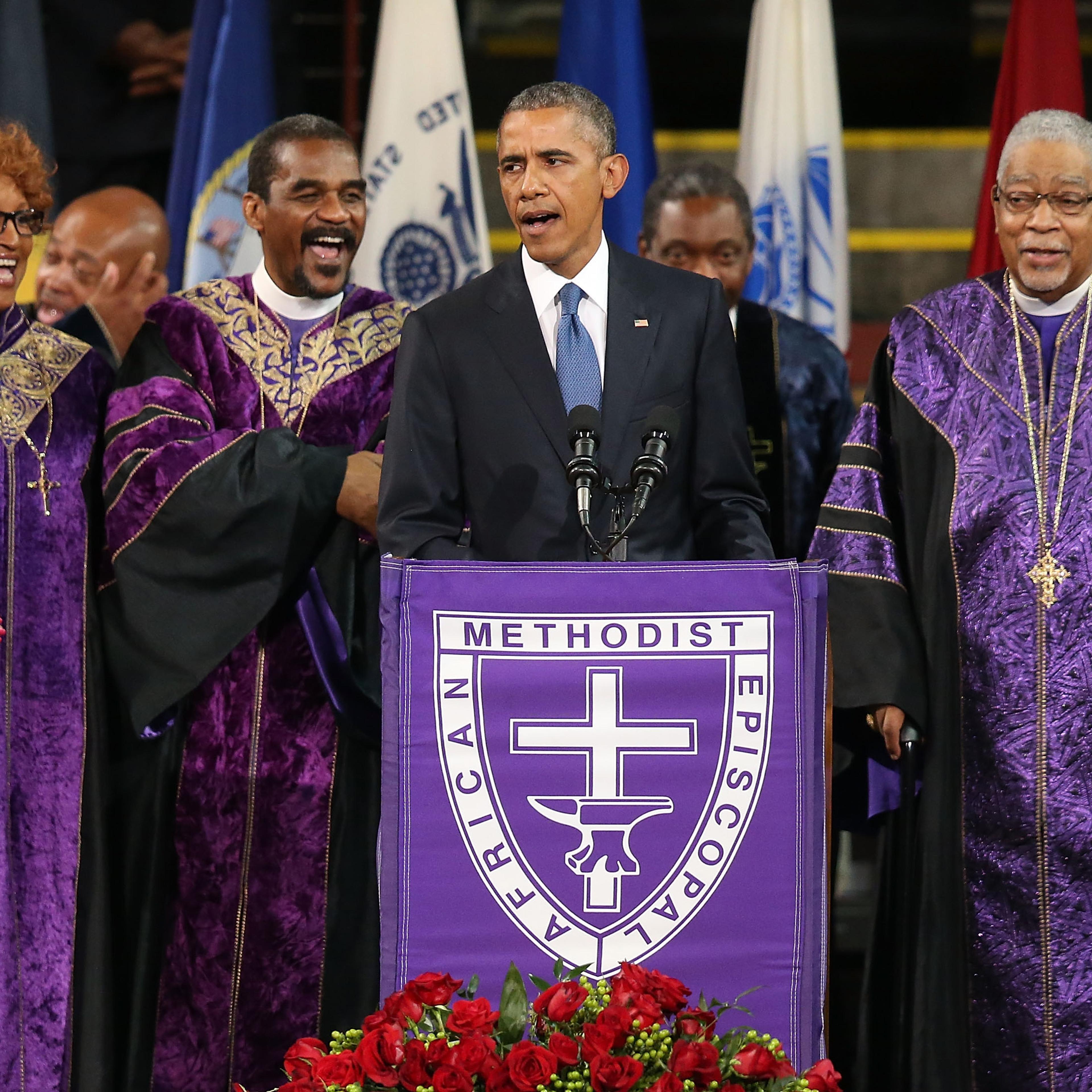 President Obama Funeral Clementa Pinckney