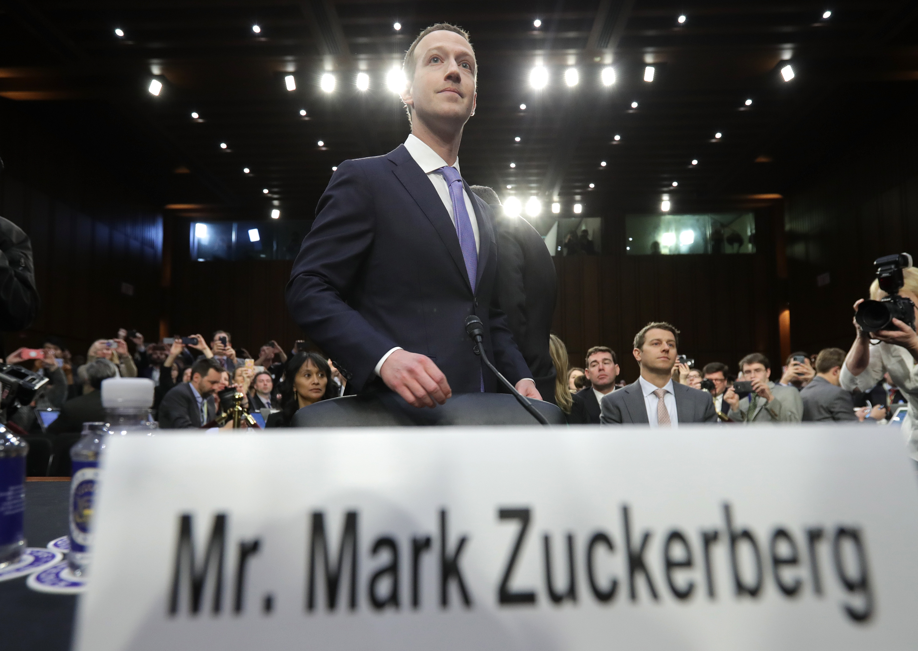 Facebook CEO Mark Zuckerberg Testifies At Joint Senate Commerce/Judiciary Hearing