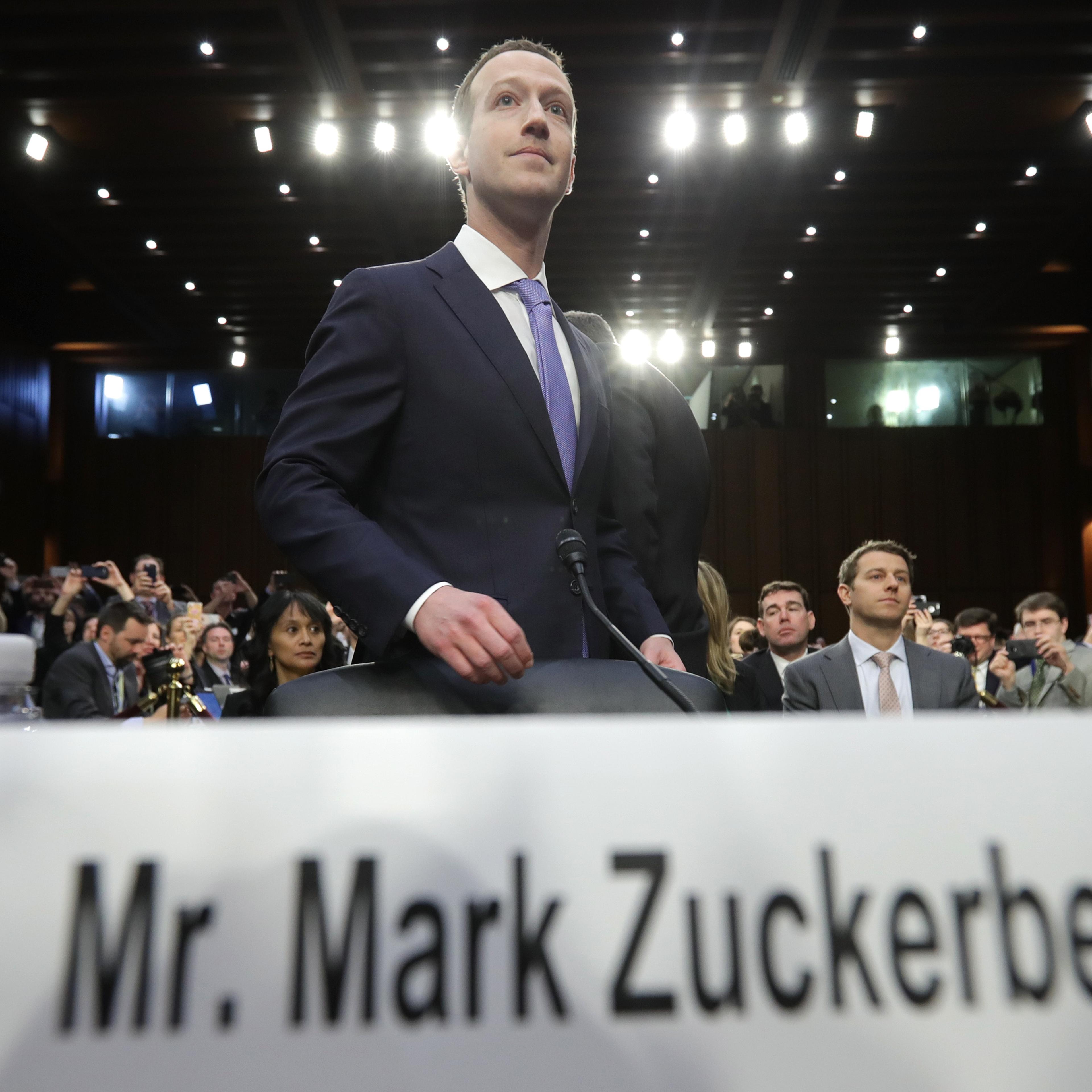 Facebook CEO Mark Zuckerberg Testifies At Joint Senate Commerce/Judiciary Hearing