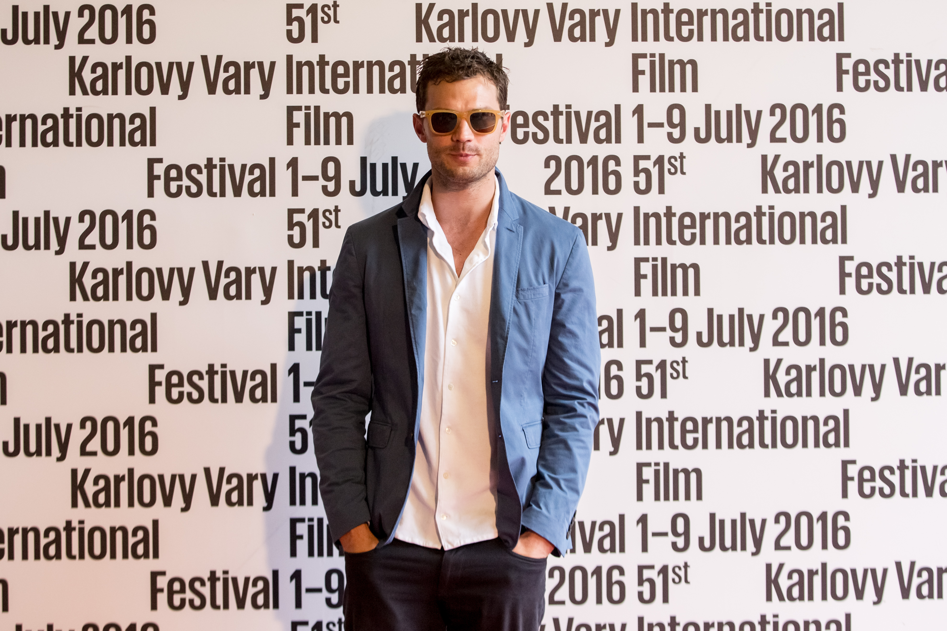 Jamie Dornan of Anthropoid movie during the 51st Karlovy Vary International Film Festival on July 2, 2016 in Karlovy Vary, Czech Republic.