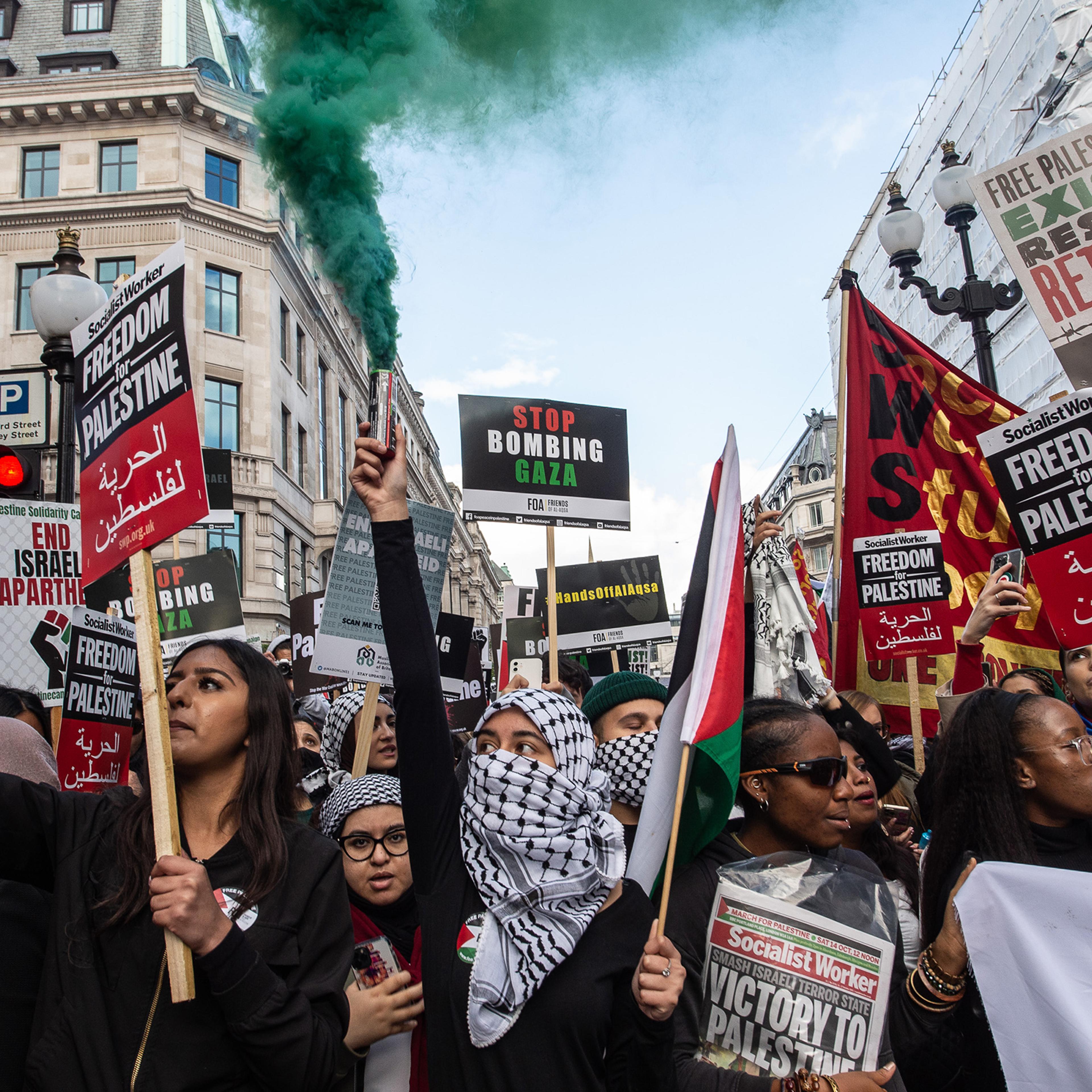 pro-palestinian protest in london