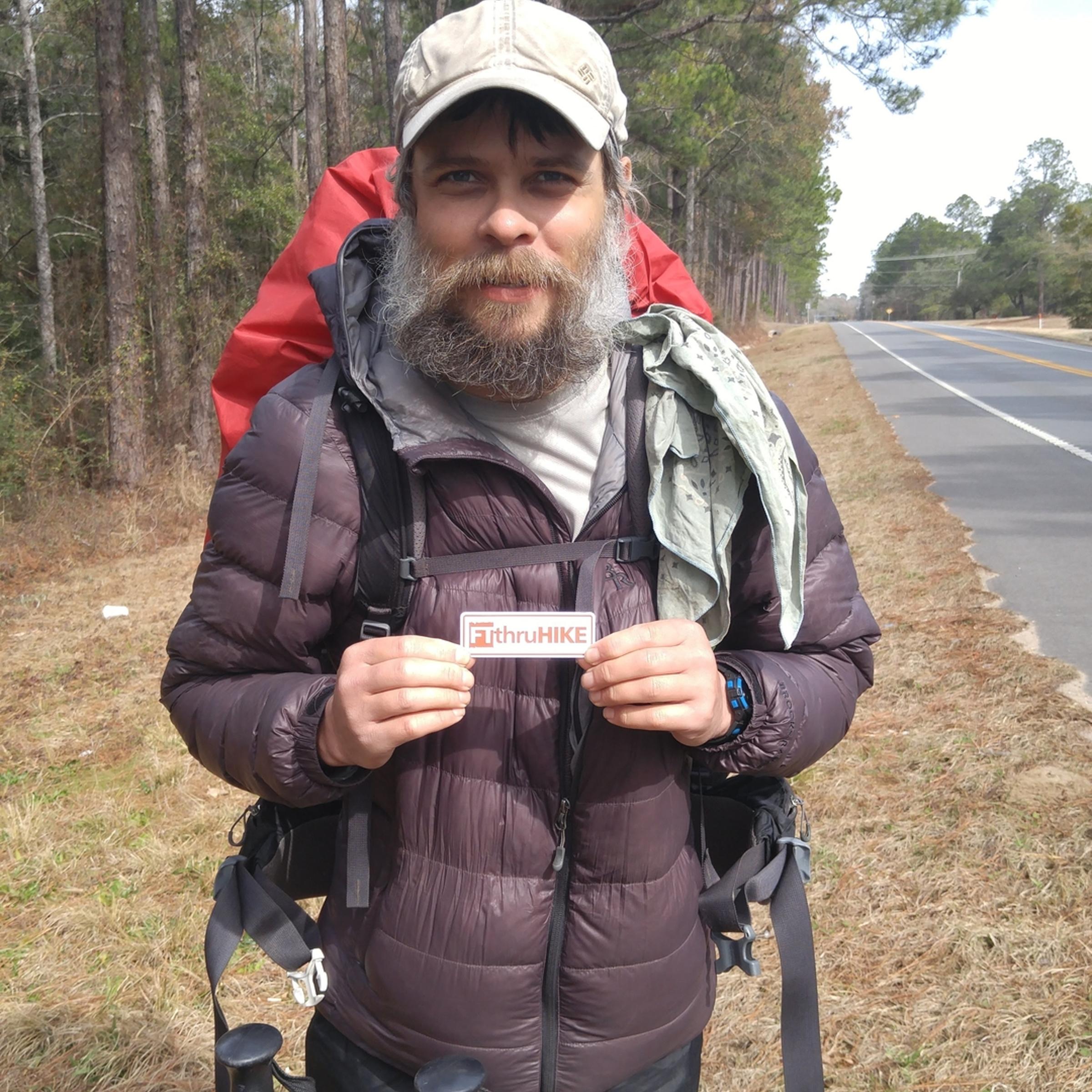 A photo of the hiker who called himself "Mostly Harmless"