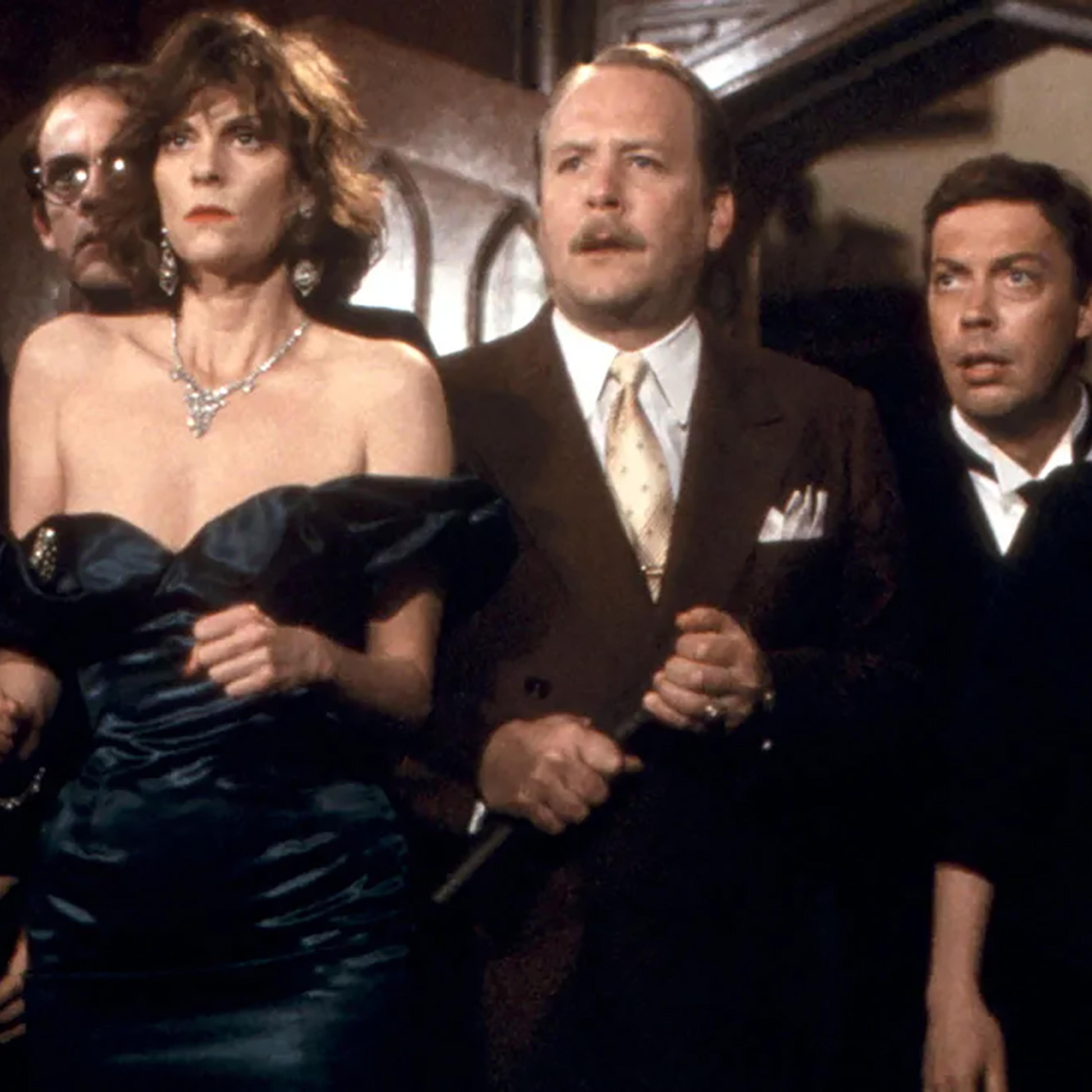 CLUE, Michael McKean, Christopher Lloyd, Lesley Ann Warren, Martin Mull, Tim Curry, Madeline Kahn, 1985,