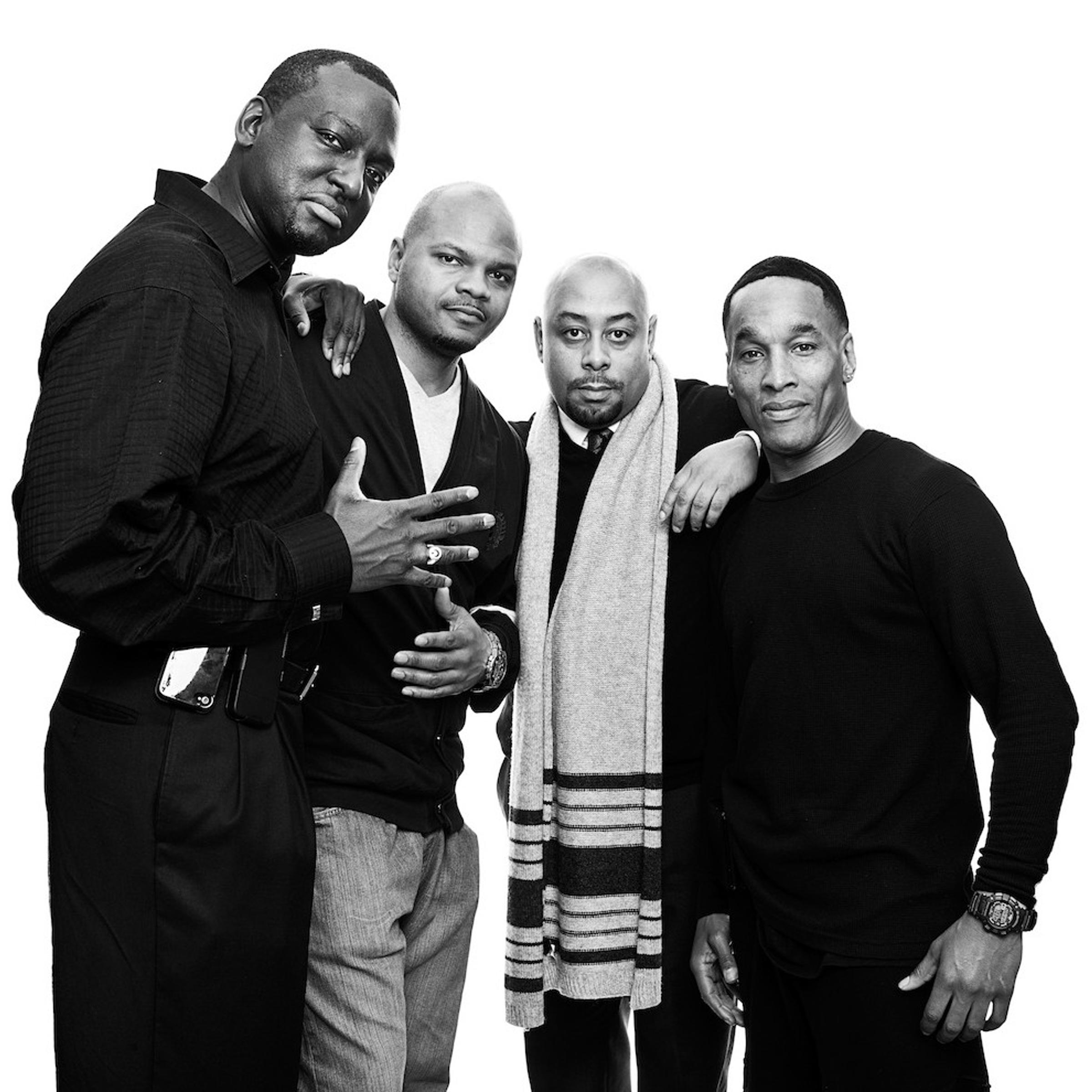 Four of the Central Park 5, Yusef Salaam, Kevin Richardson, Raymond Santana, Korey Wise during an interview with TIME in 2013.