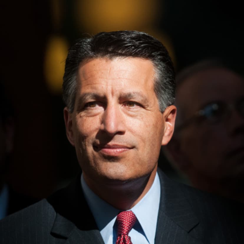 Brian Sandoval, governor of Nevada, attends a news conference at the Nevada State Capitol building in Carson City, Nevada, U.S., on Thursday, Sept. 4, 2014.