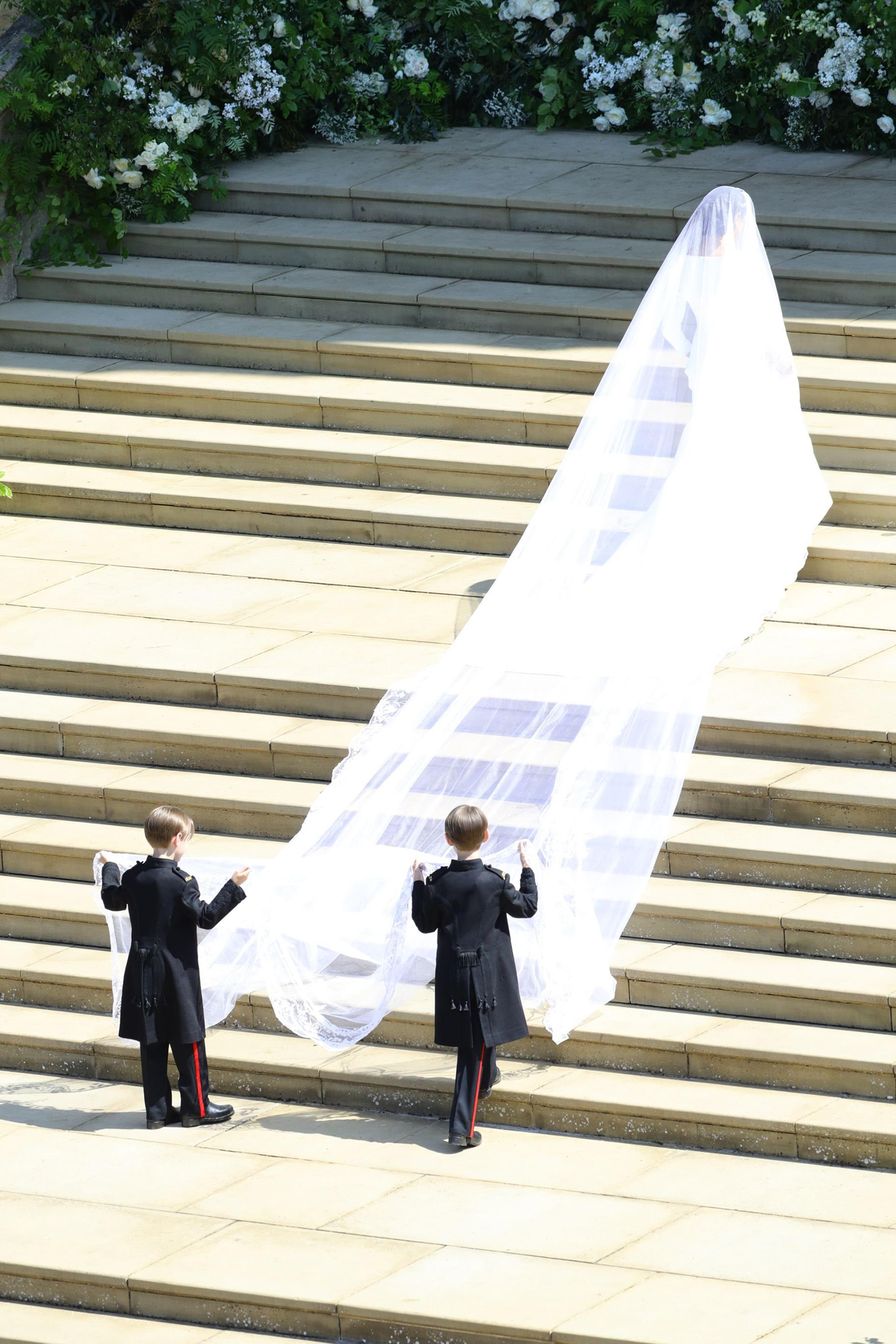 meghan markle wedding dress designer givenchy Meghan Markle's wedding dress accused of copying designer