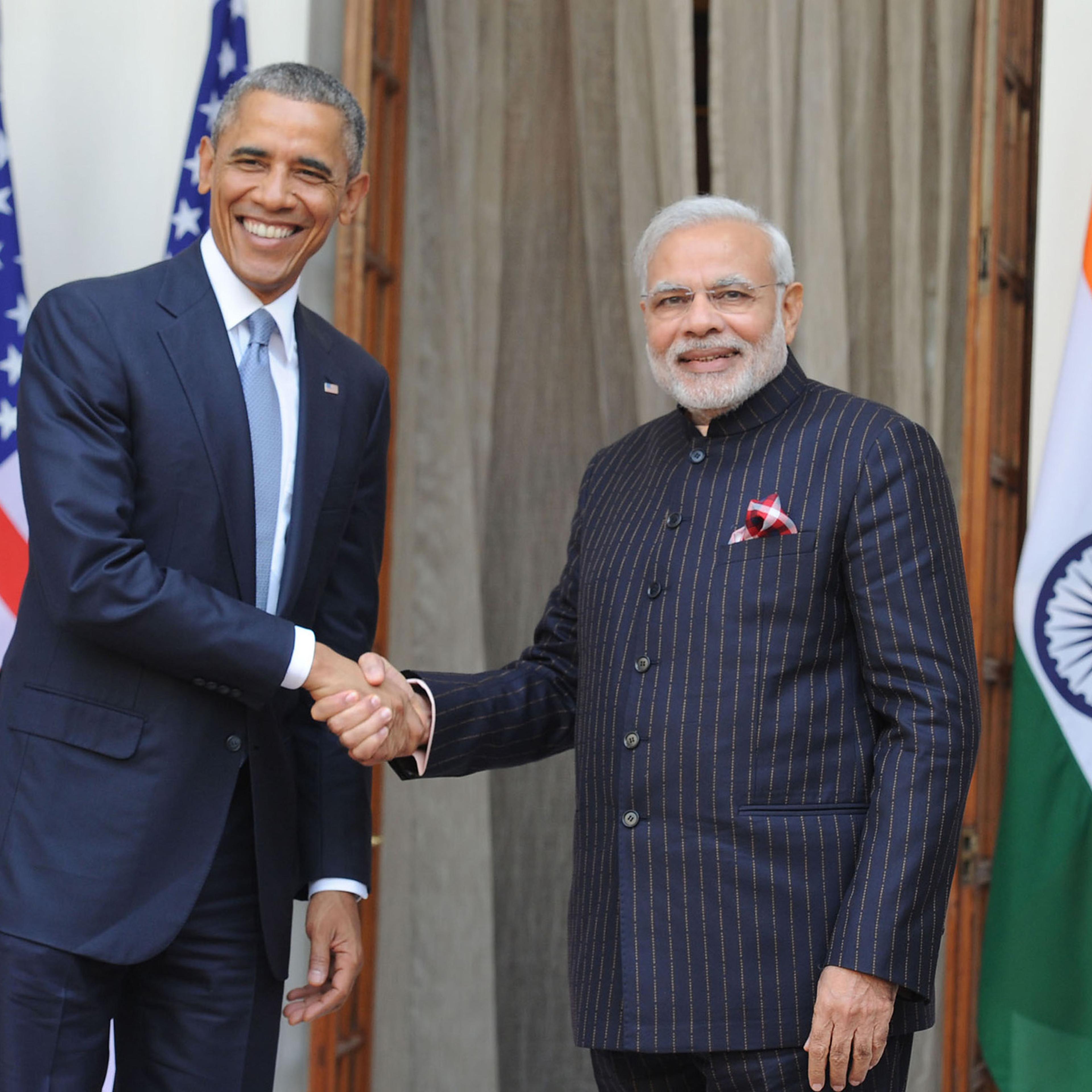 The Prime Minister, Shri Narendra Modi with the US President