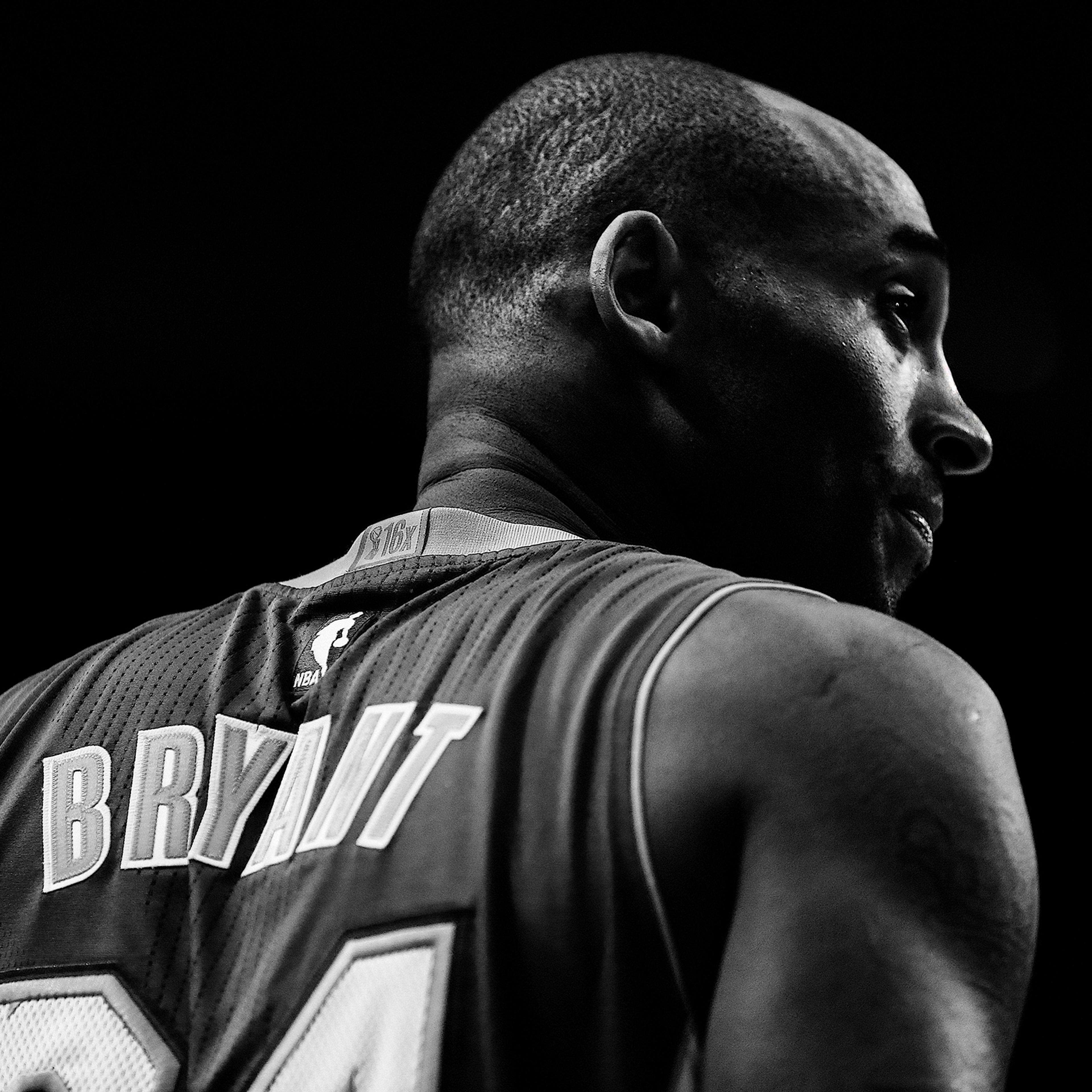Kobe Bryant during a game against the Houston Rockets on April 10, 2016.