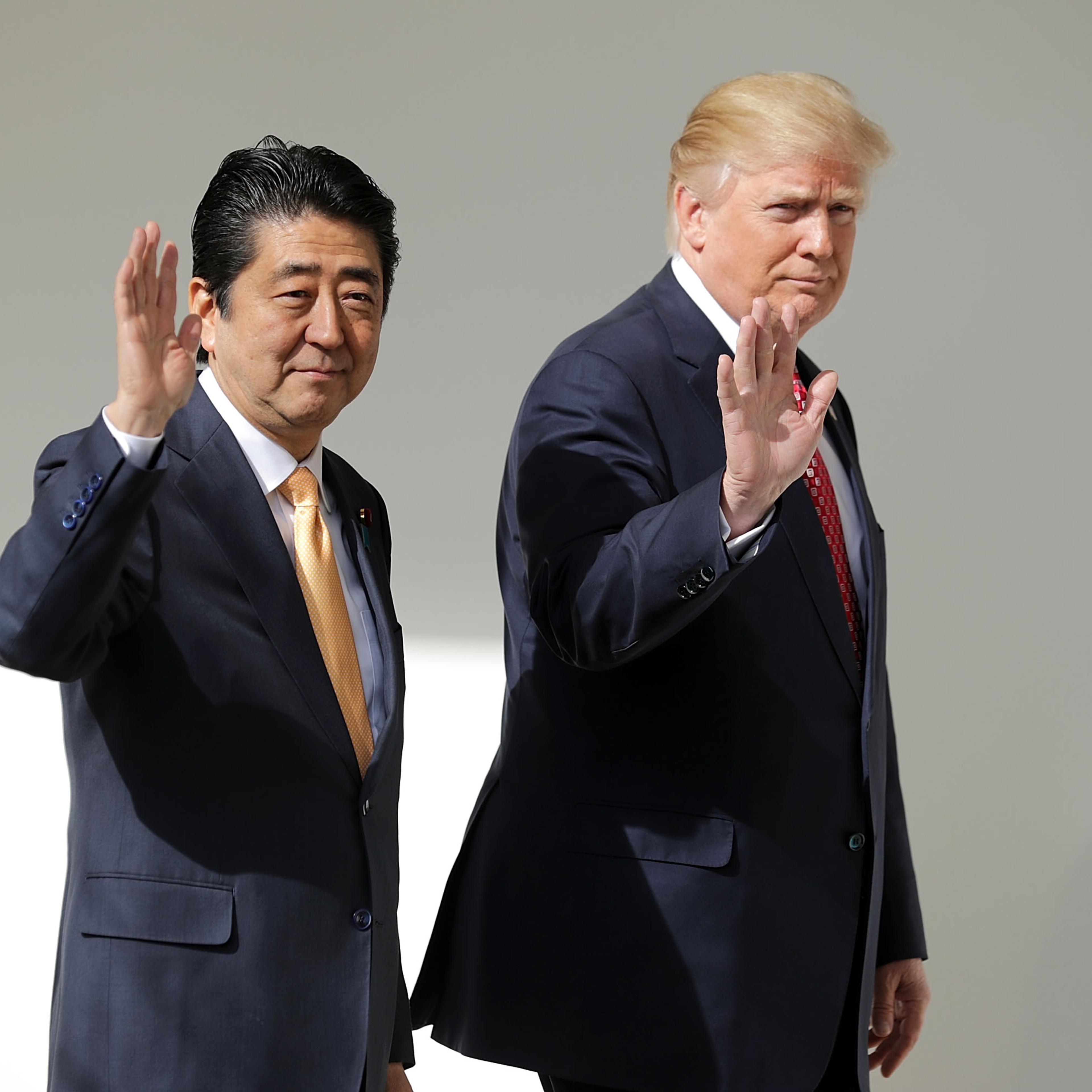 President Trump Holds Joint Press Conference With Japanese PM Shinzo Abe