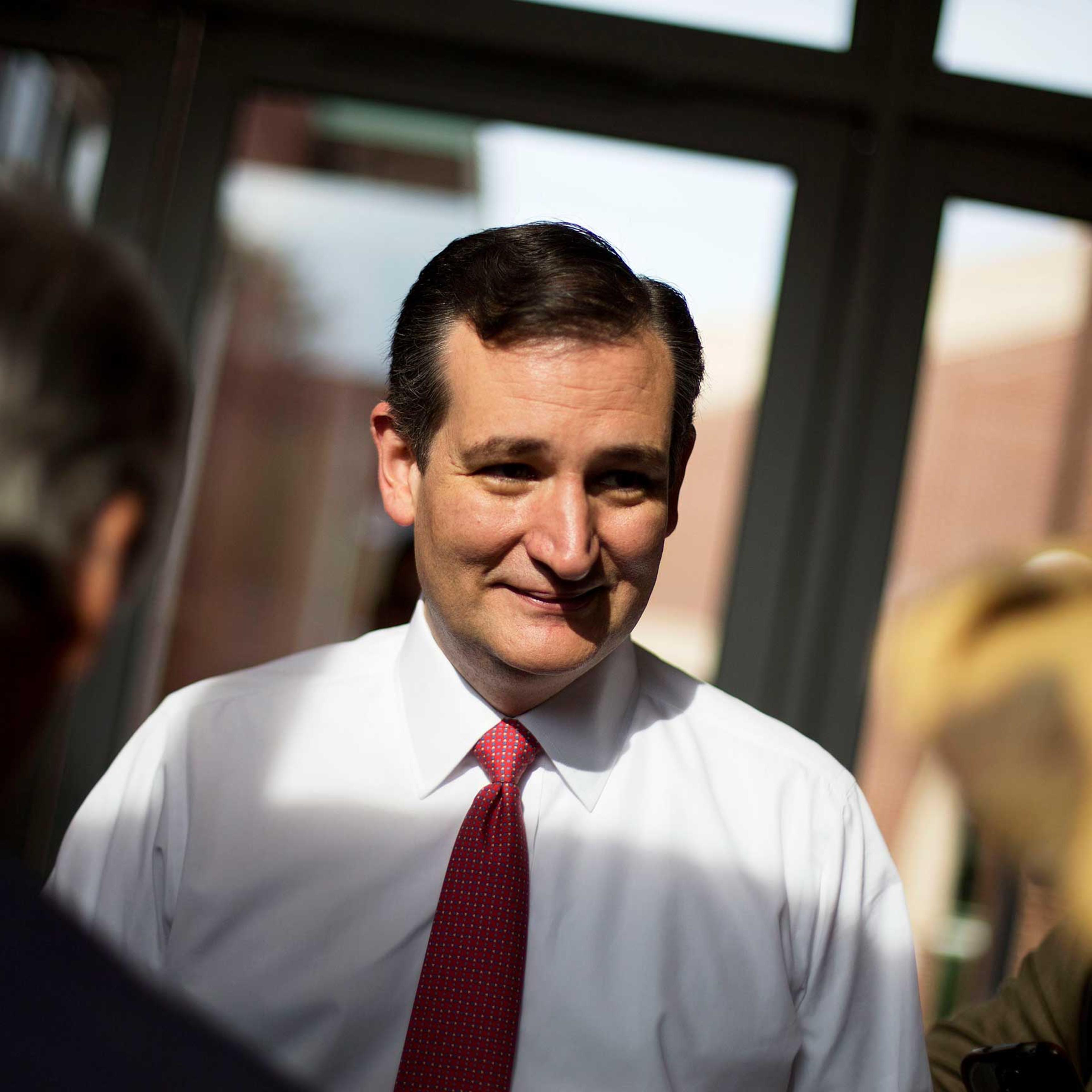 Republican presidential candidate Sen. Ted Cruz greets supporters at the Georgia Republican Convention in Athens, Ga. on May 15, 2015.