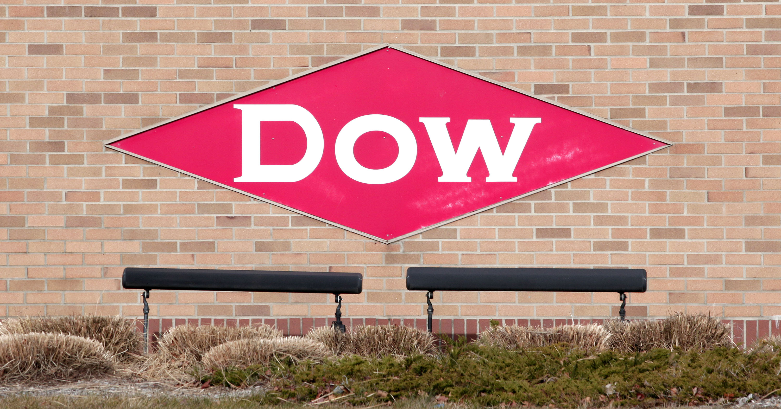 The Dow Chemical logo is shown on a wall at its corporate headquarters Dec. 10th, 2015 in Midland, Michigan.