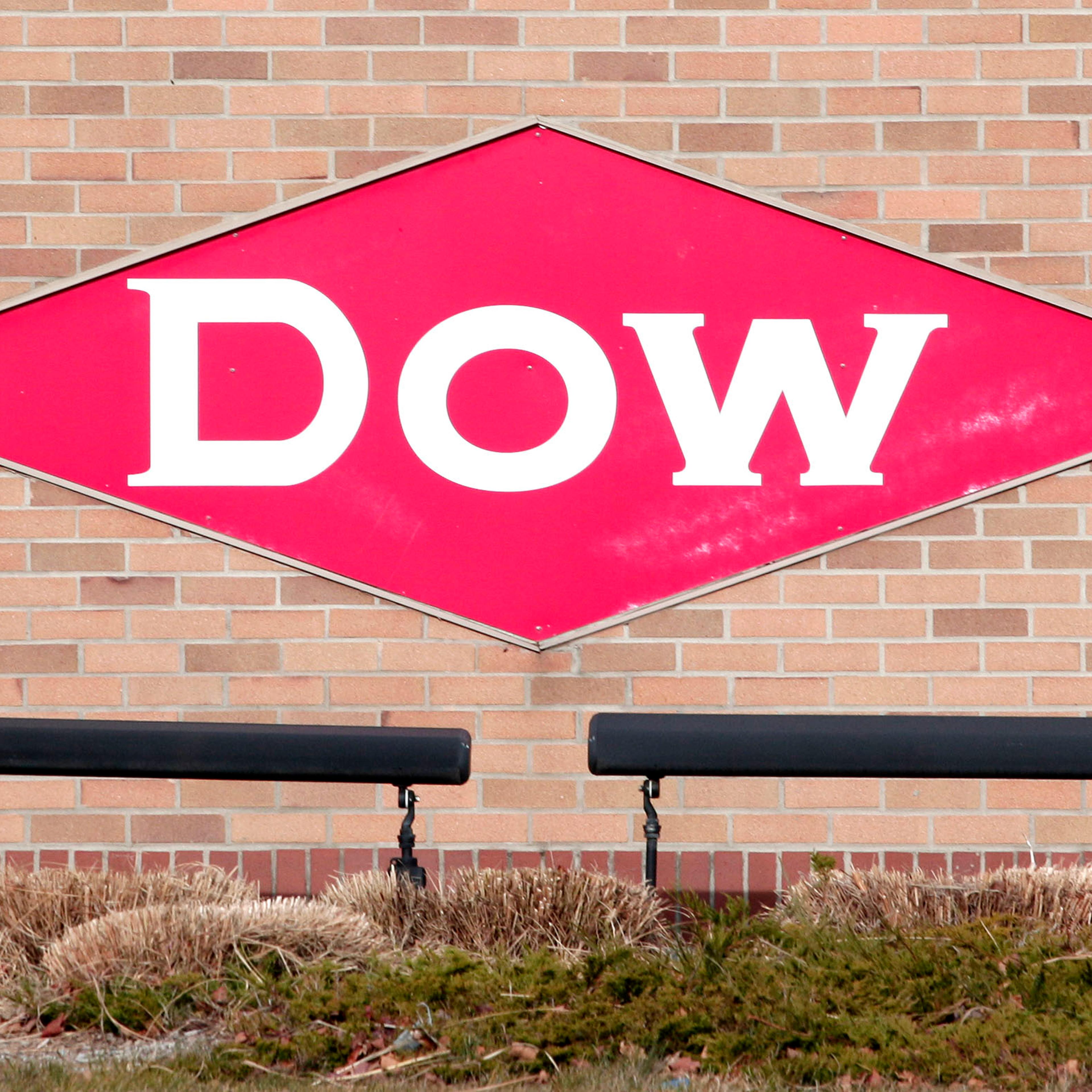 The Dow Chemical logo is shown on a wall at its corporate headquarters Dec. 10th, 2015 in Midland, Michigan.