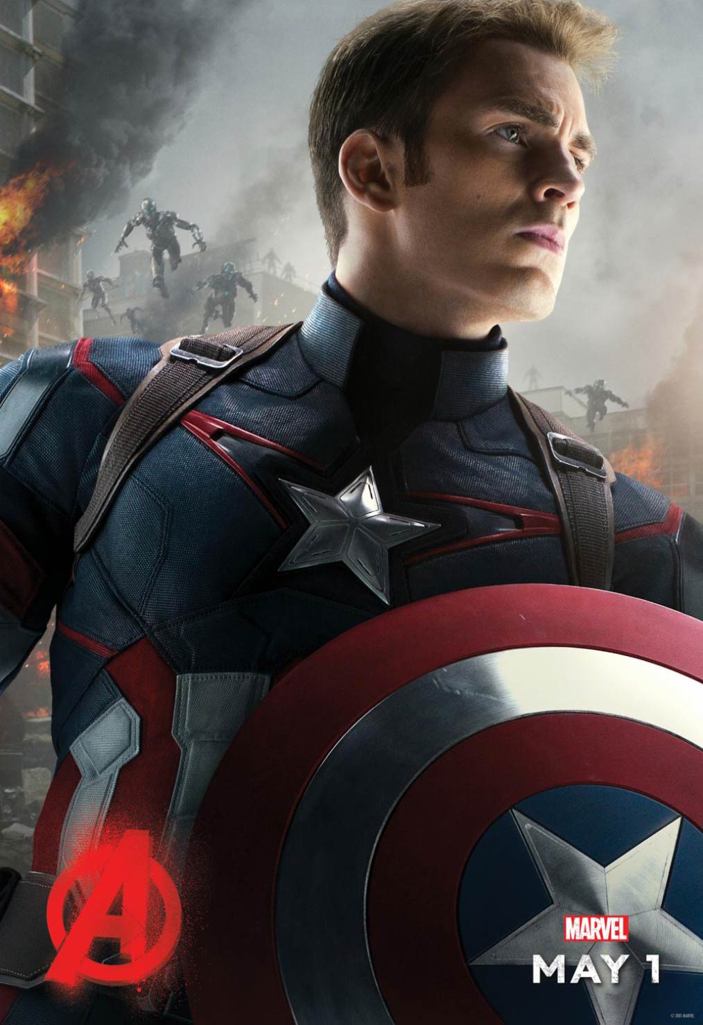 <strong>Chris Evans as Captain America</strong>